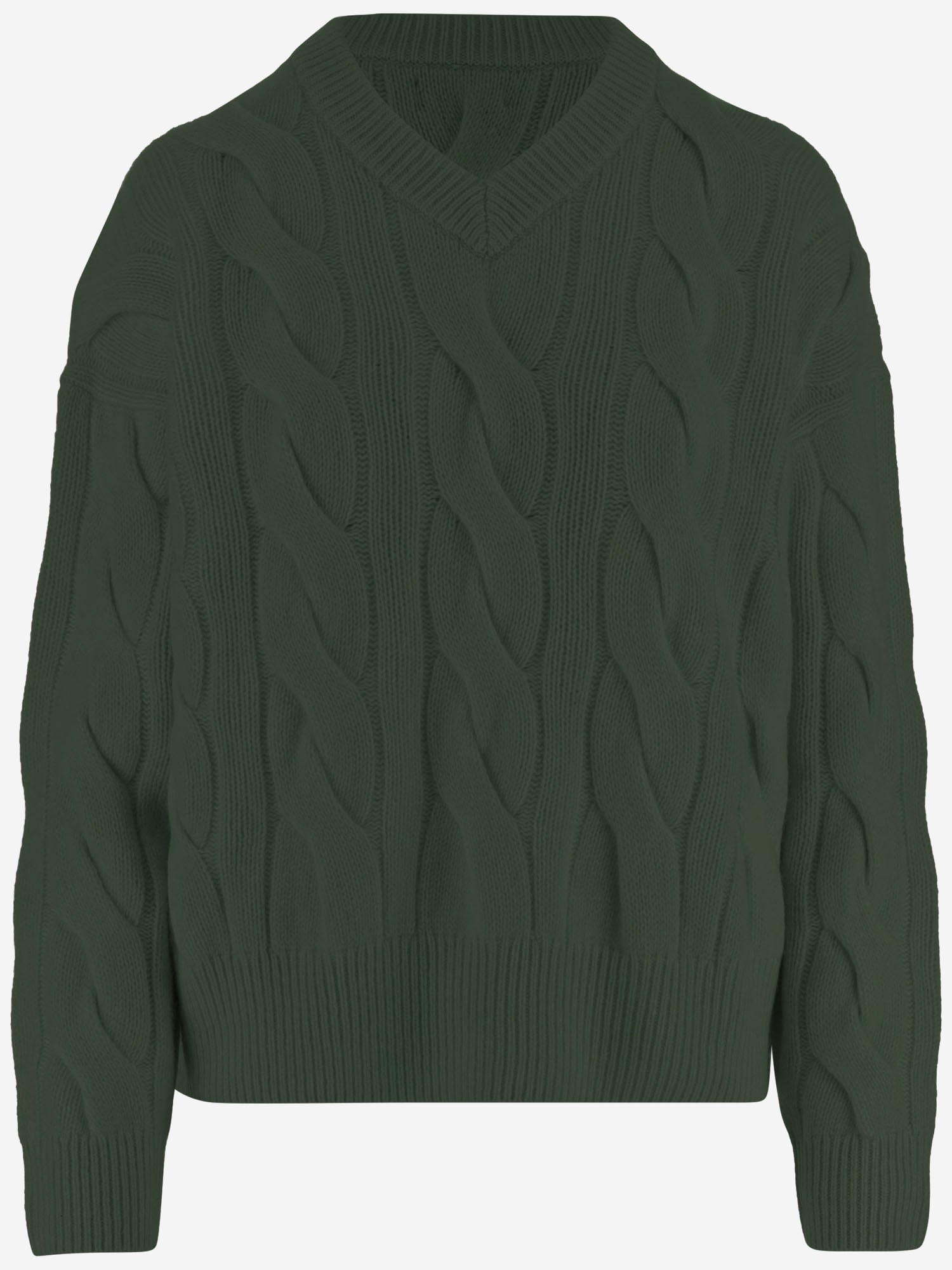 Polo Ralph Lauren Wool And Cashmere Knit In Green