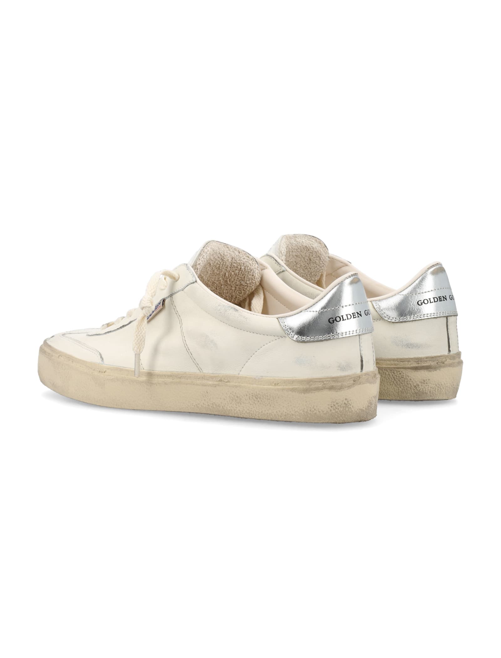 Shop Golden Goose Soul-star Sneaker In White Silver