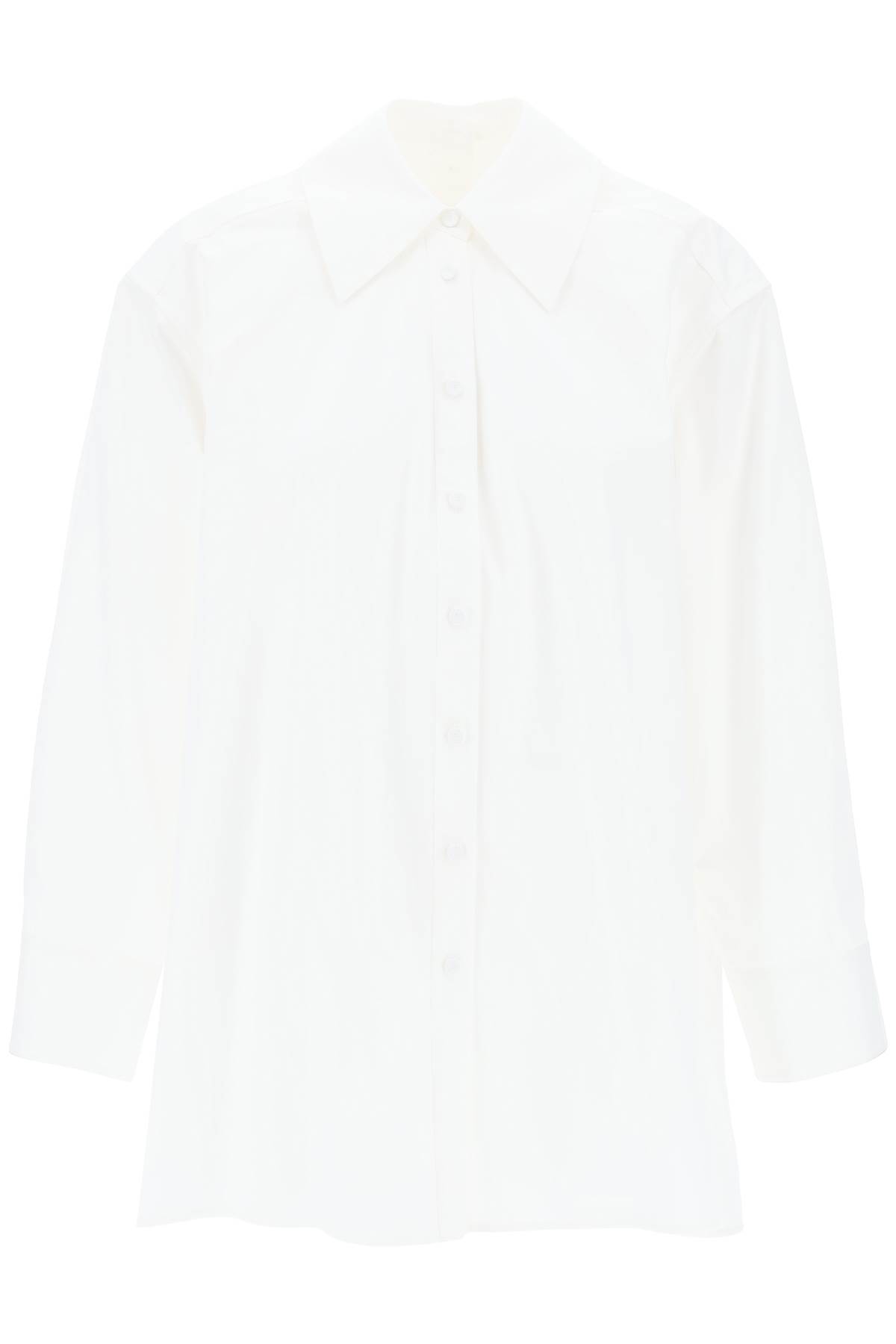 White Cotton Voluminous Shirt