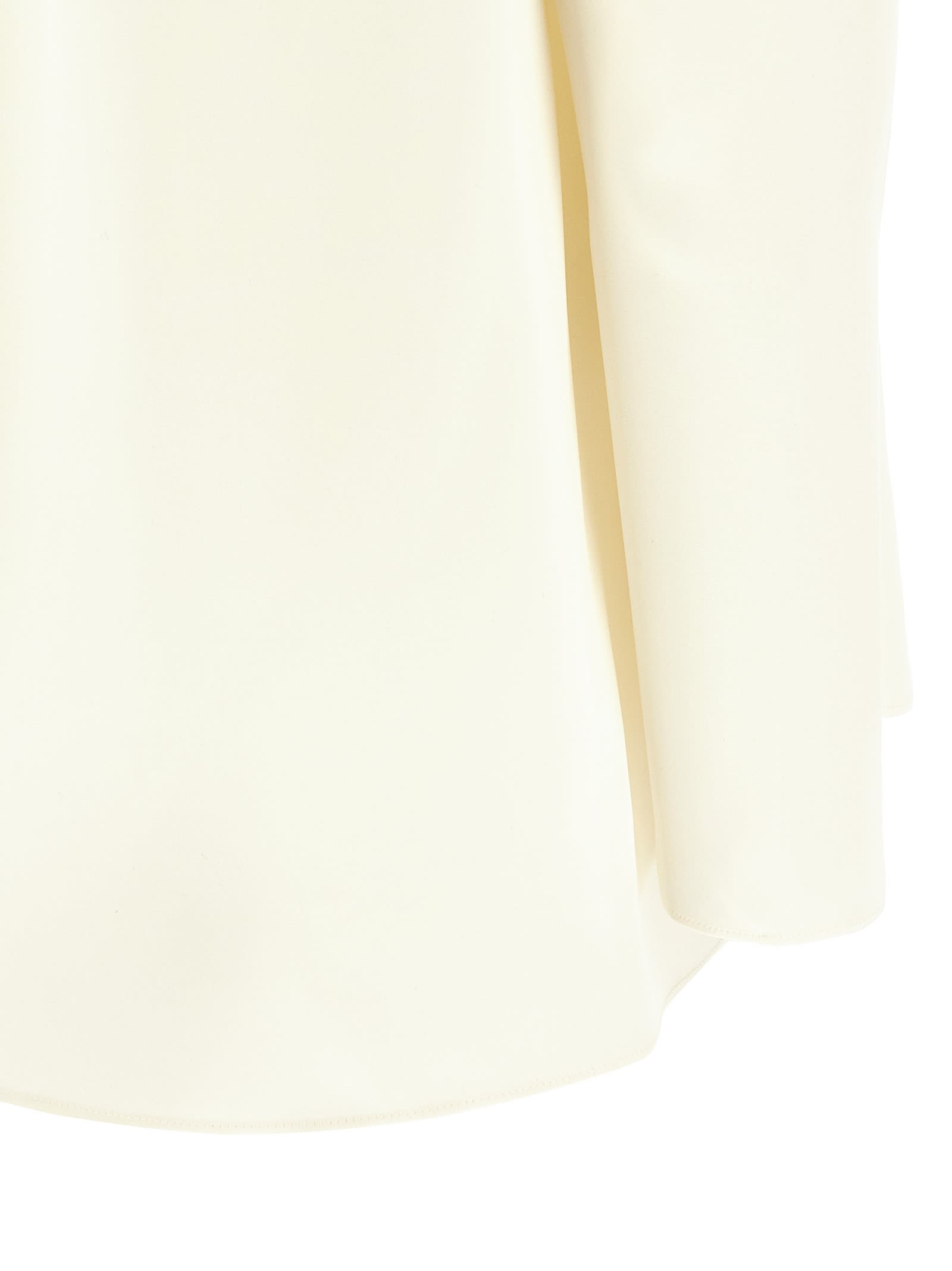 Magda Butrym Silk Blouse With V-neck In Neutral