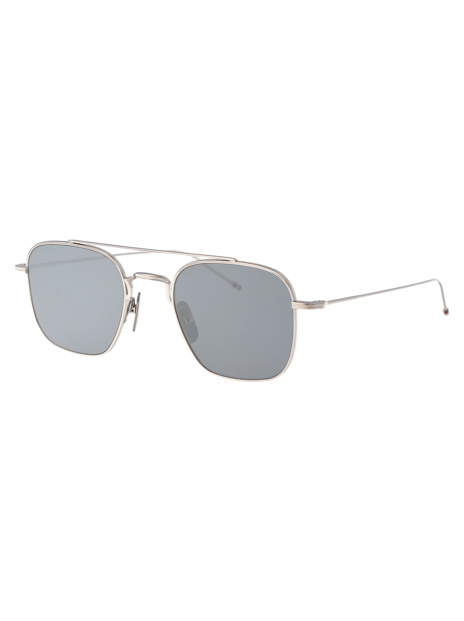 Shop Thom Browne Ues907a-g0001-045-50 Sunglasses In 045 Silver