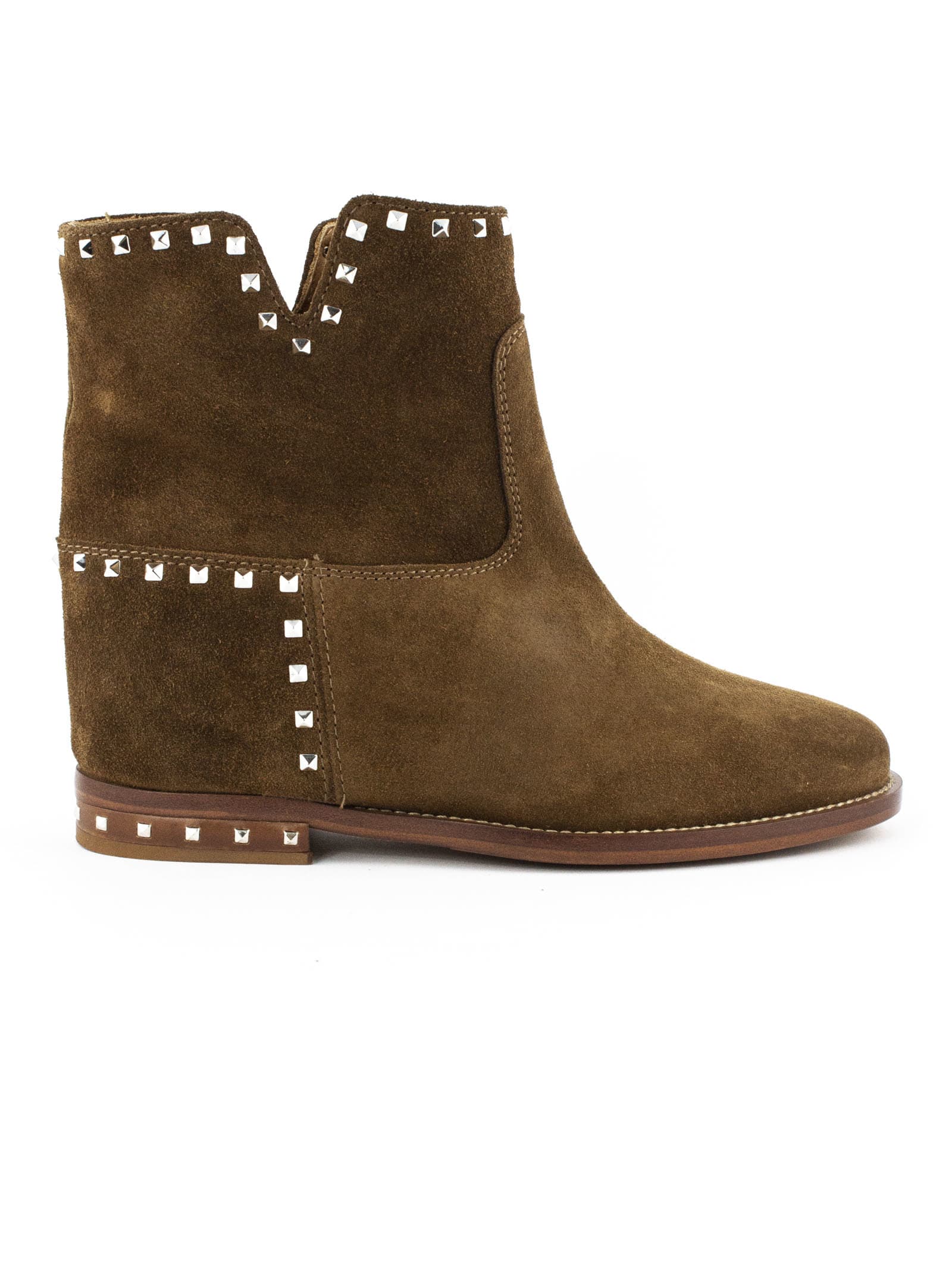 VIA ROMA 15 BROWN SUEDE ANKLE BOOTS,11317658