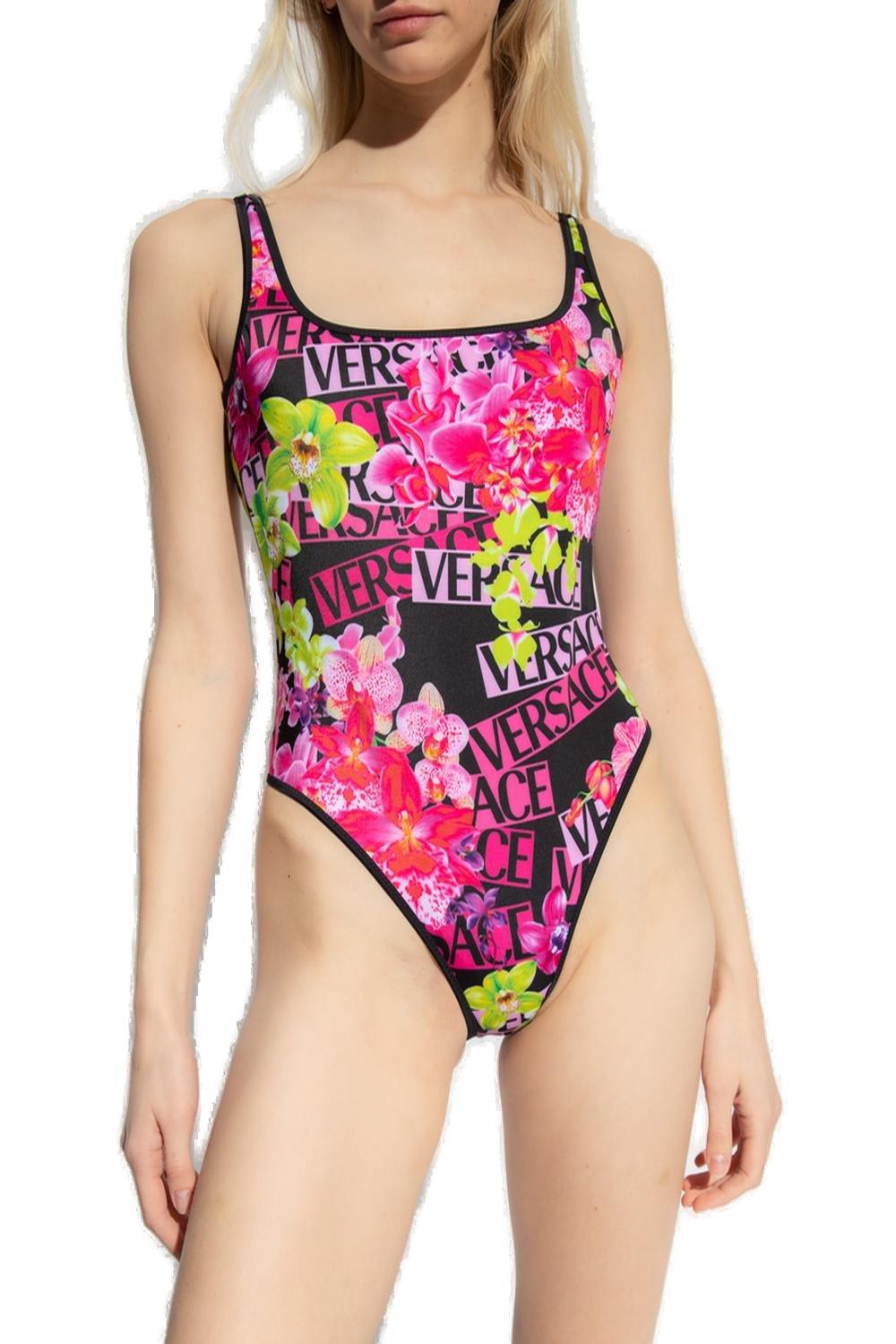 Shop Versace Reversible One Piece Swimsuit