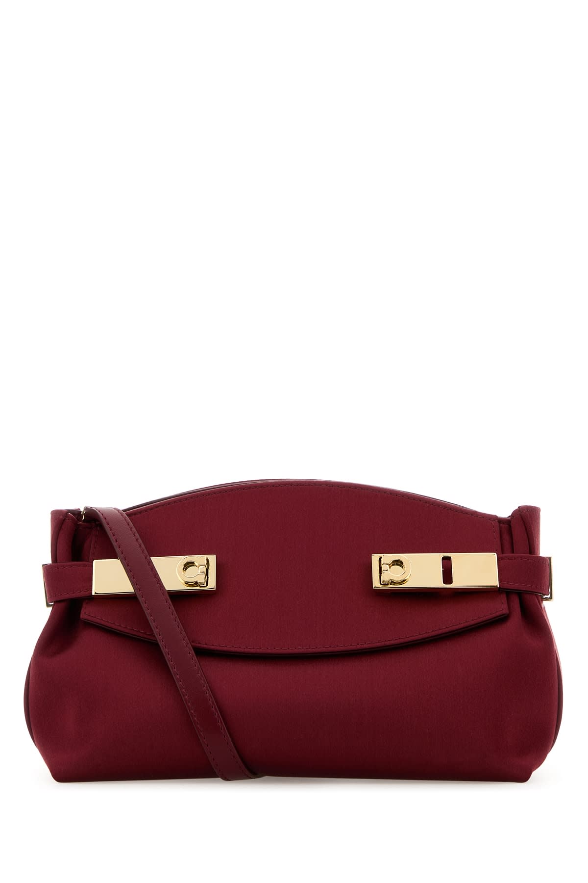 Shop Ferragamo Hug Pouch S In Borgogna