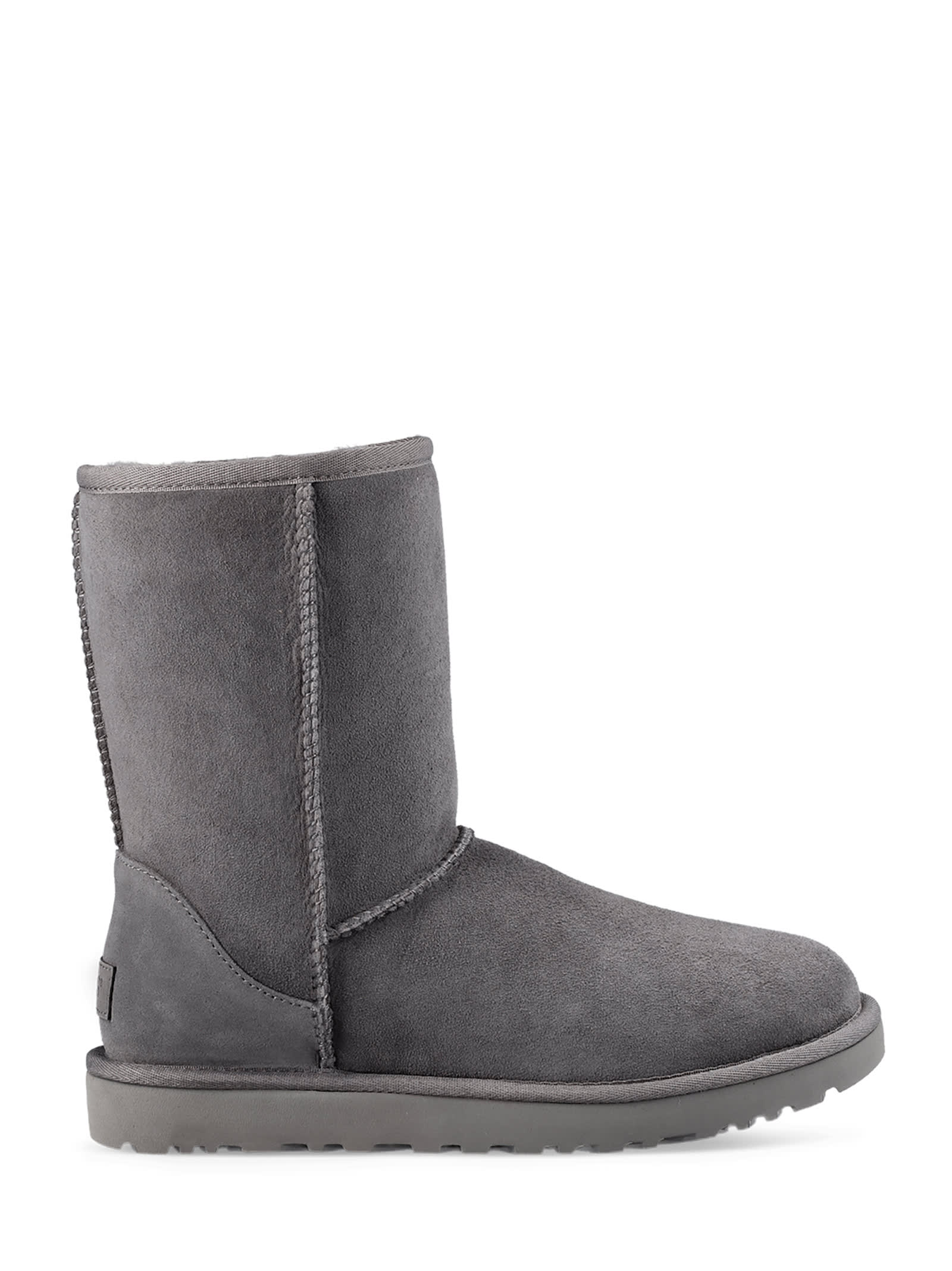 Ugg Classic Short Ii Suede Snow Boots In Gray