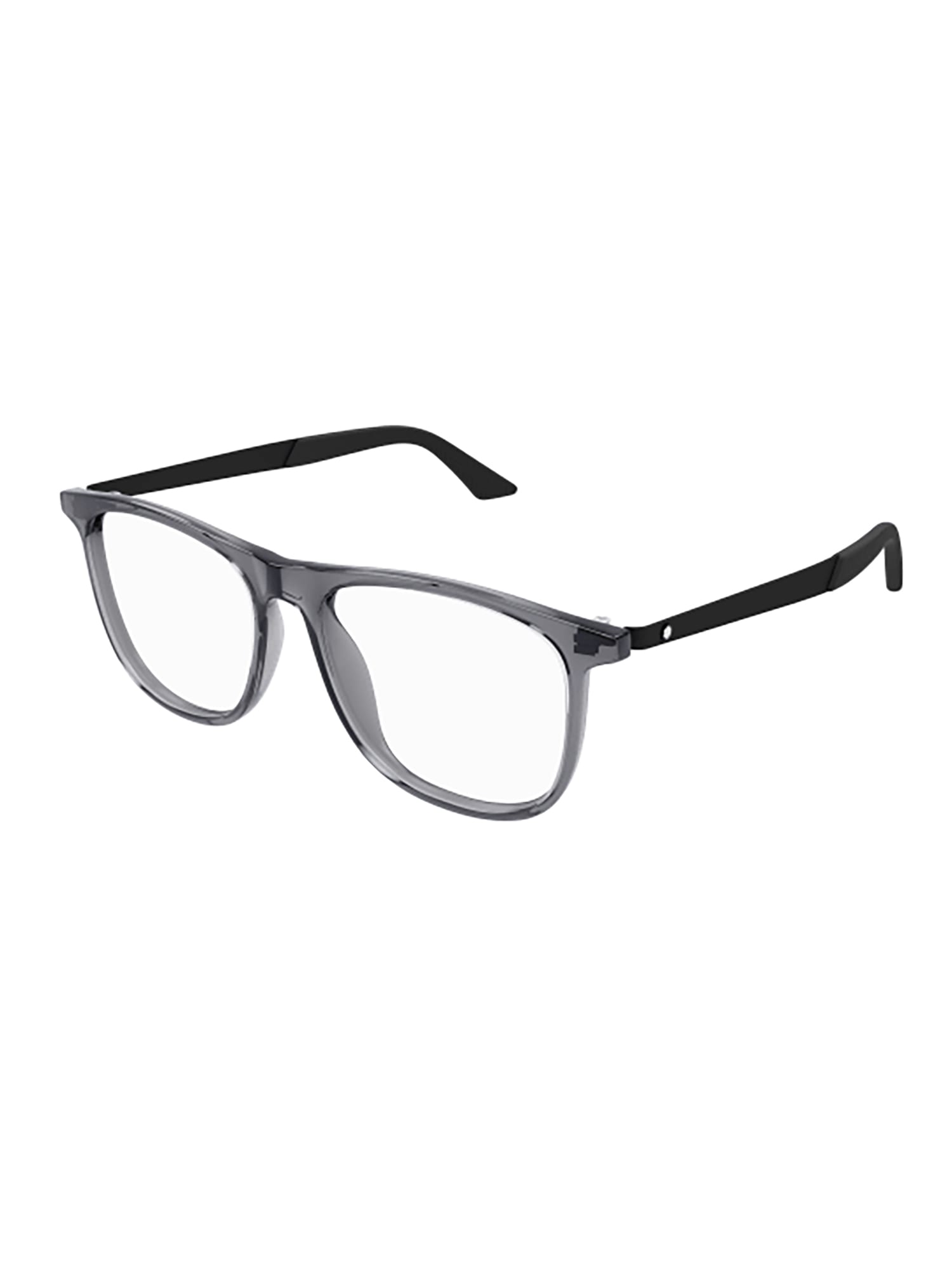 Shop Montblanc Mb0332o Eyewear In Grey Black Transparen