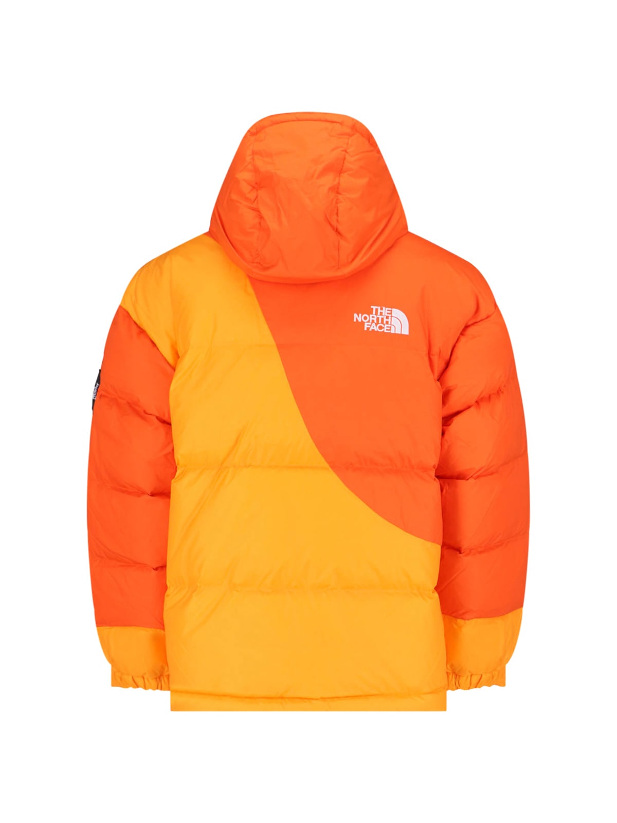 Shop The North Face X Yinka Ilori Two-tone Down Jacket In Orange