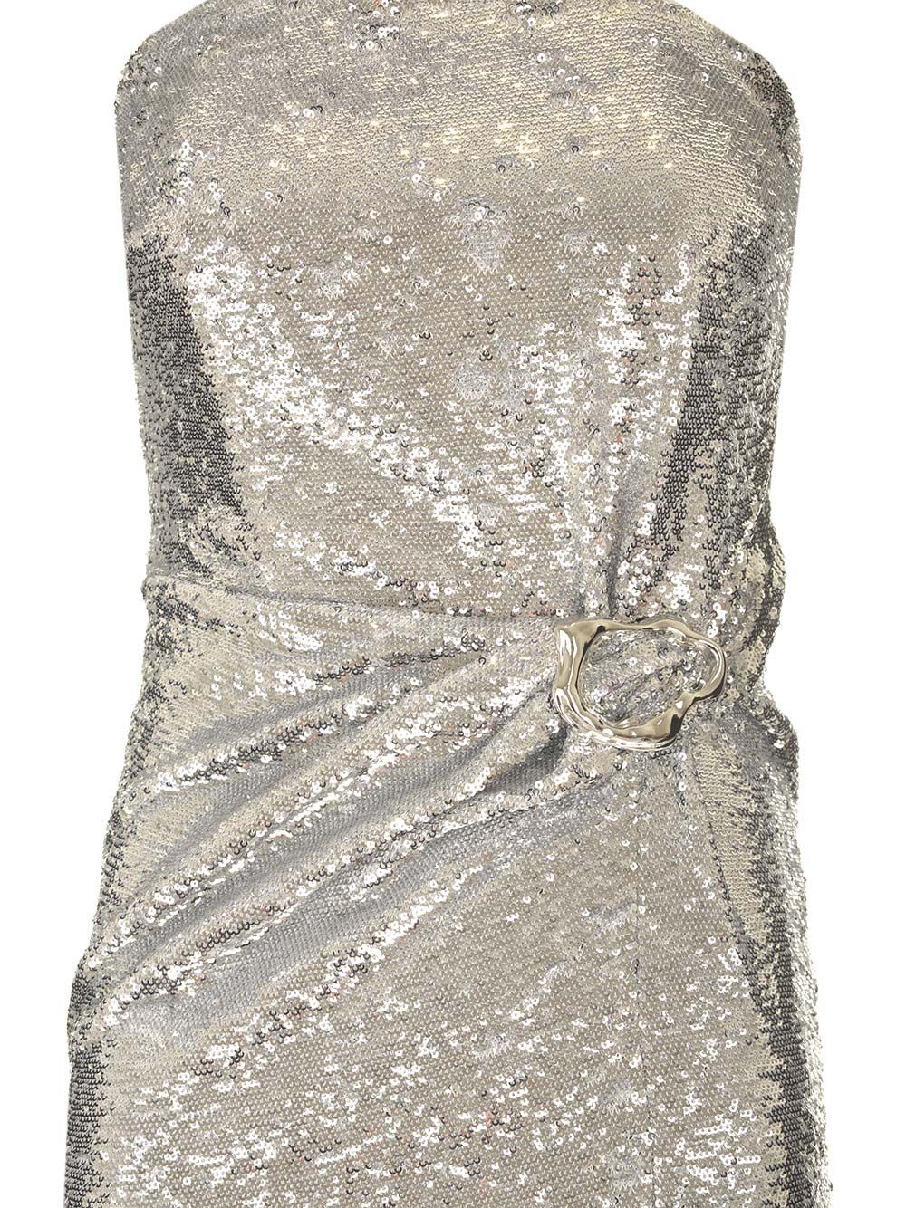 Shop Roland Mouret Strapless Sequin Gown