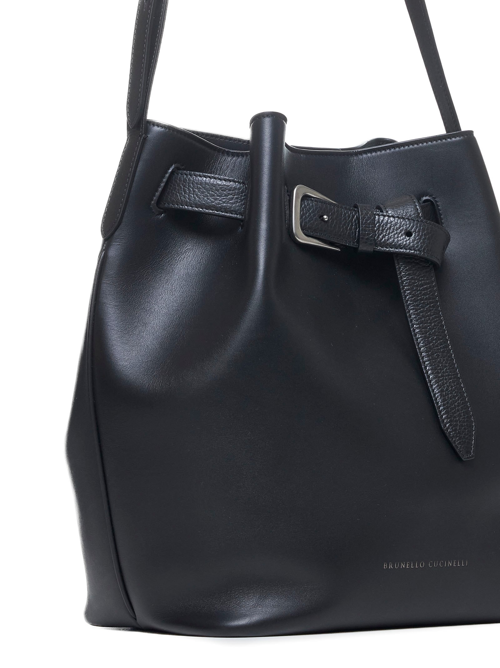 Shop Brunello Cucinelli Shoulder Bag In Black