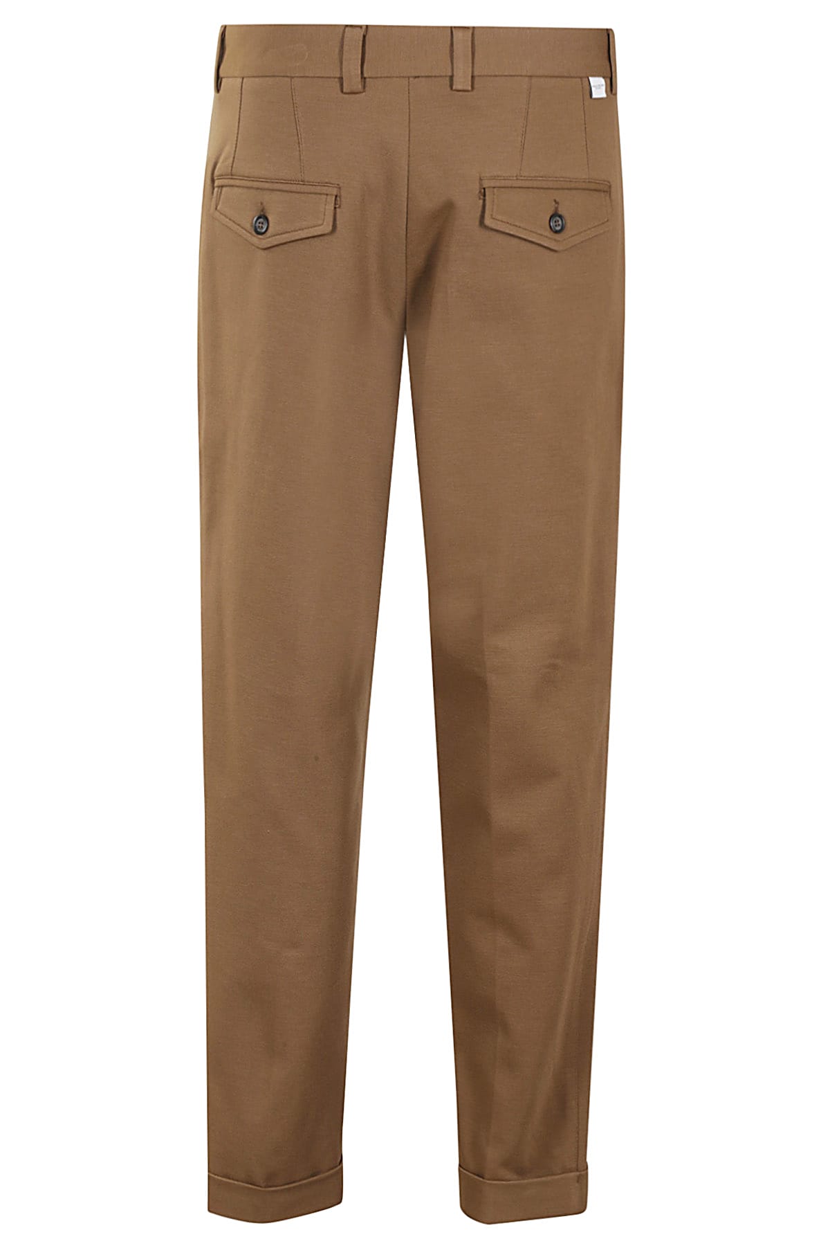 Shop Paolo Pecora Pantalone 1 Pinces Jersey In Nocciola