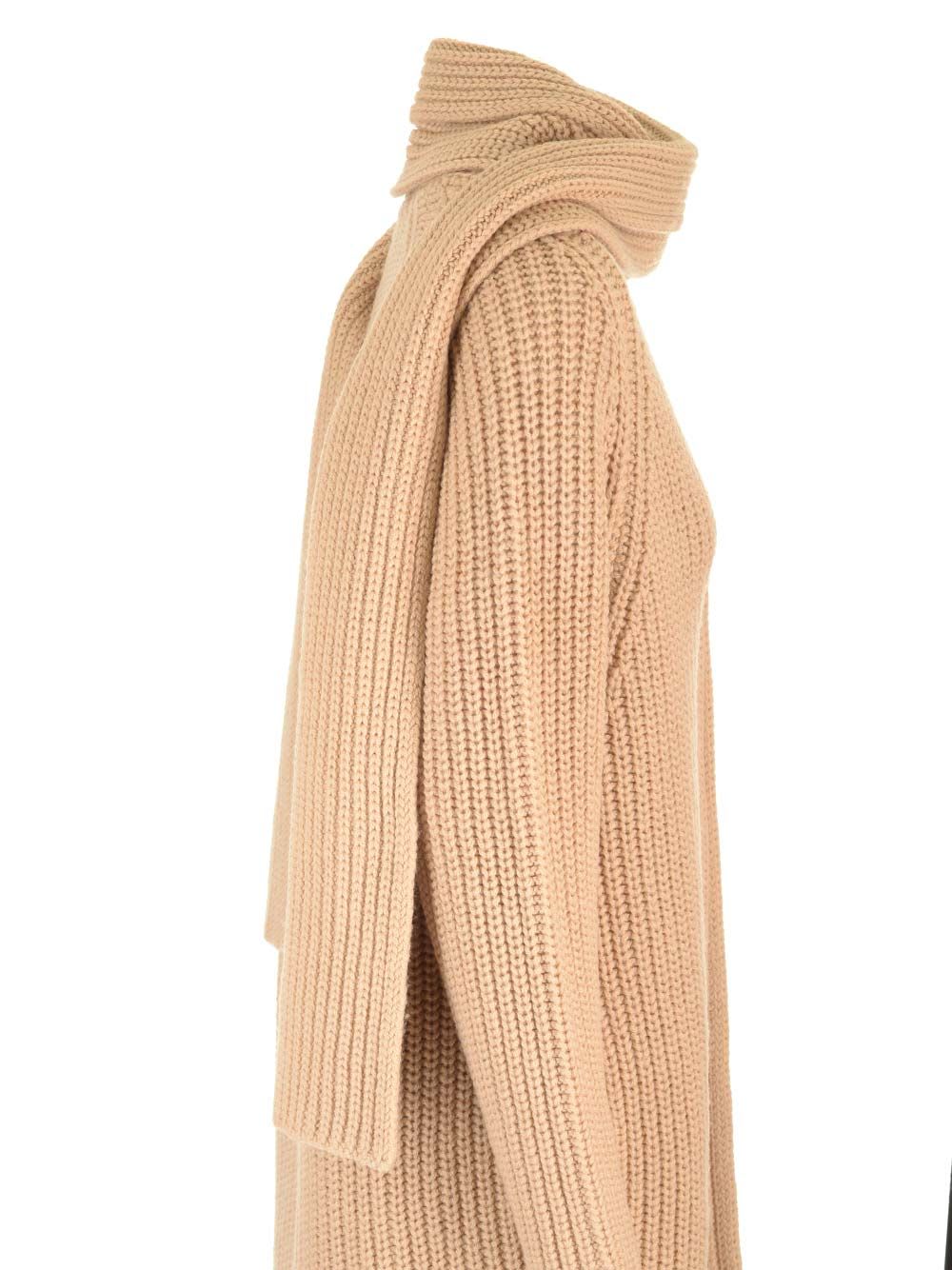 Shop Forte Forte Virgin Wool Cardigan In Brown