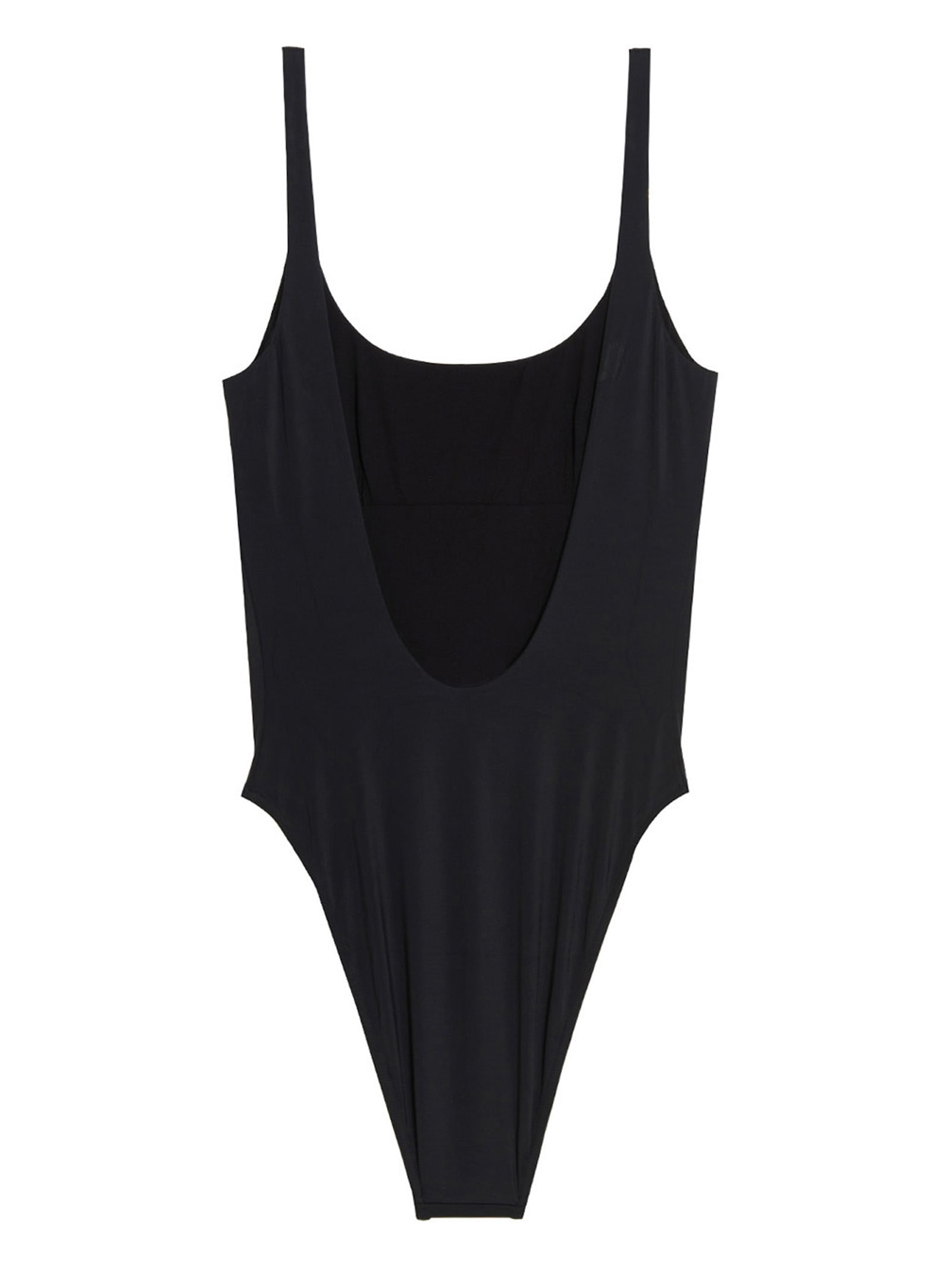 Shop Versace Medusa Swimsuit In Black