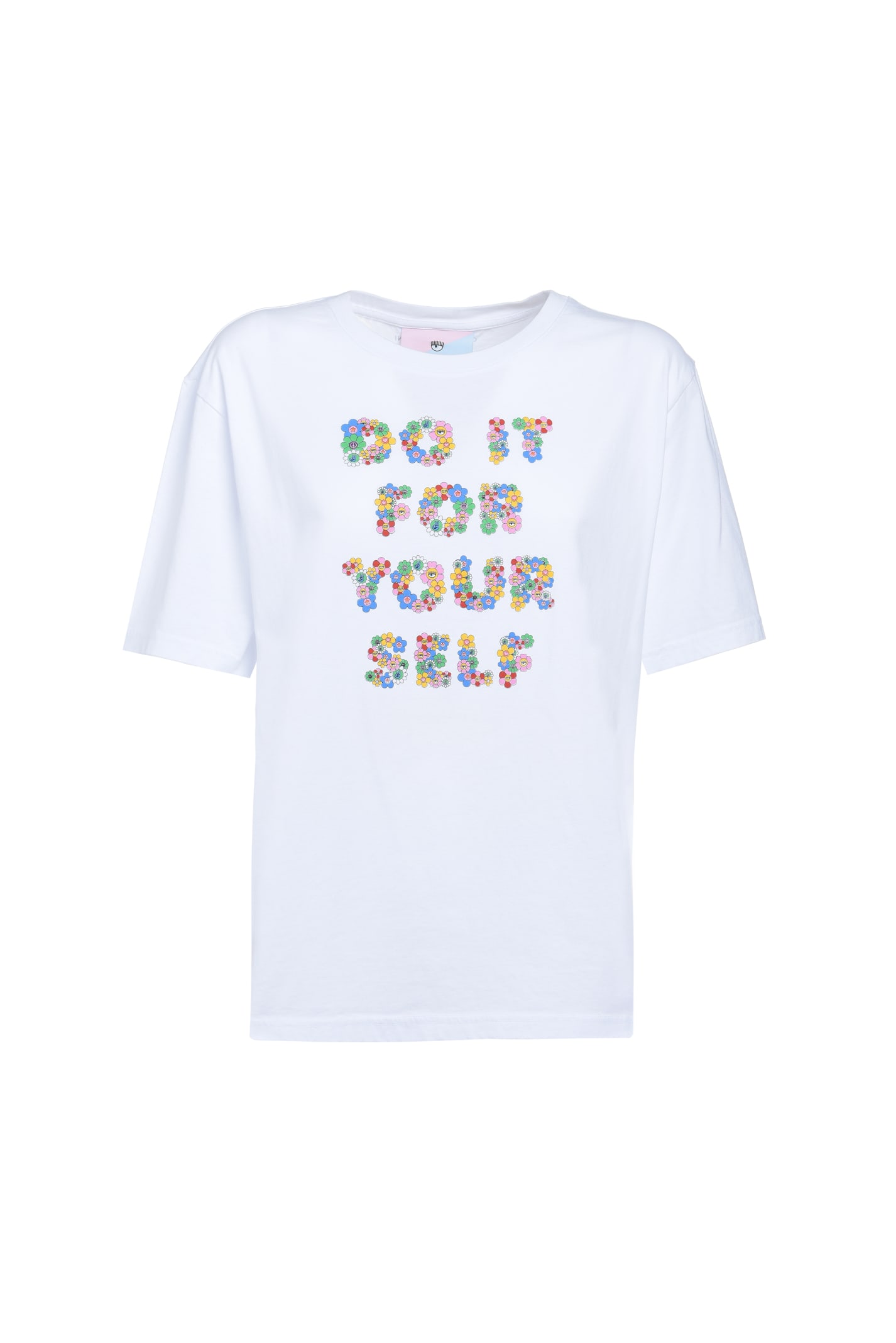 Short-sleeved T-shirt With Slogan Detail