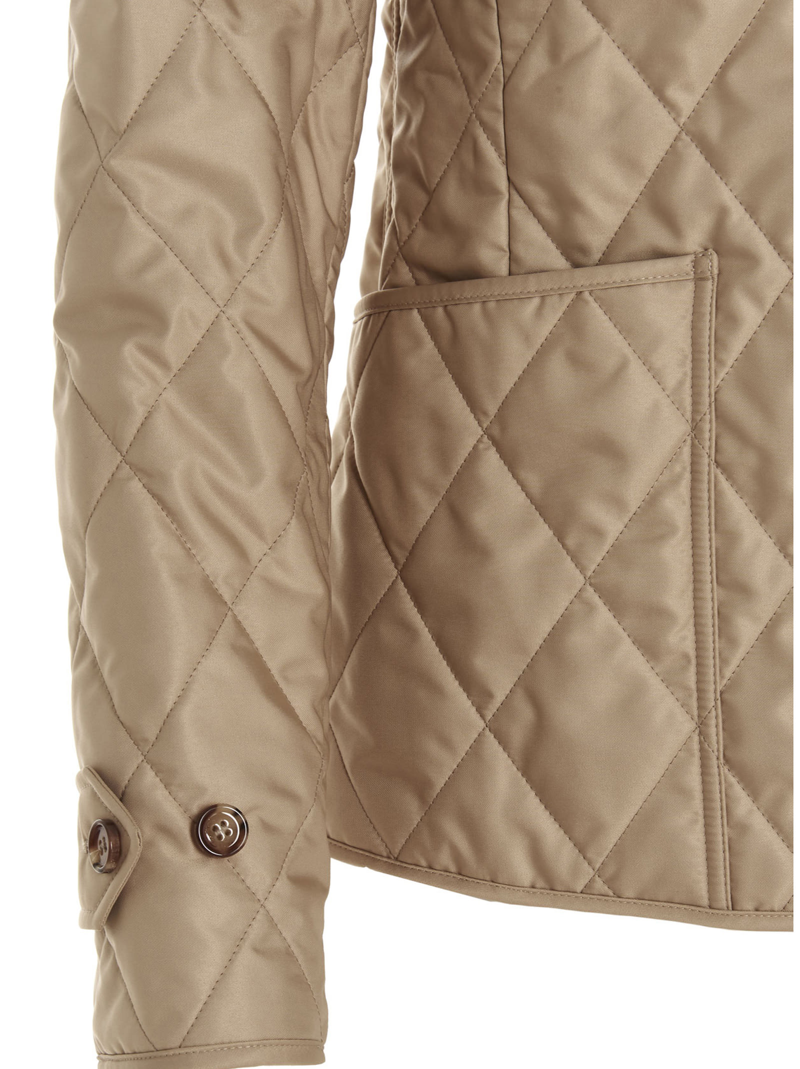 Shop Burberry Farnleigh Jacket In Beige