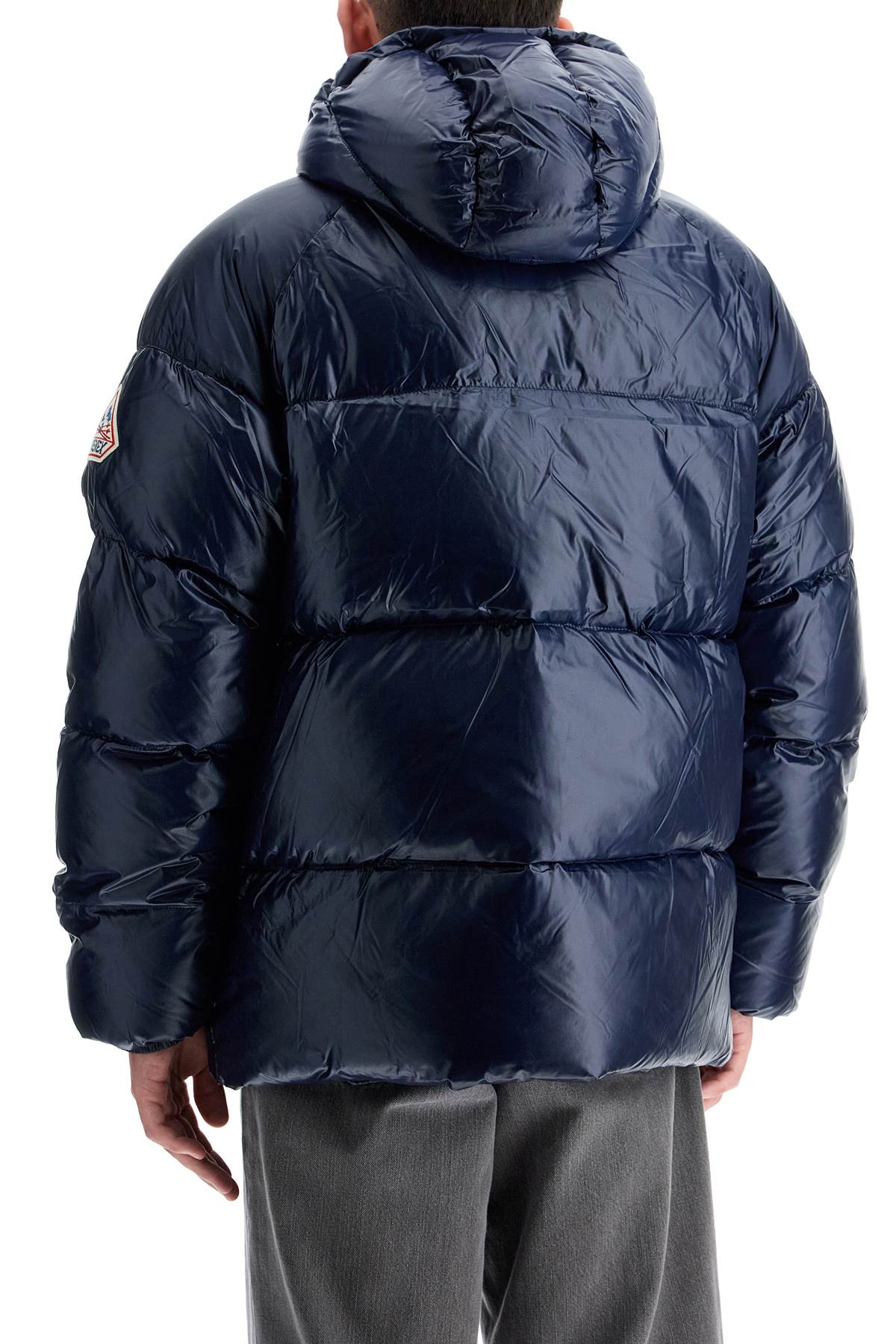 Shop Pyrenex Sten 3 Shiny Down Jacket In Amiral (blue)