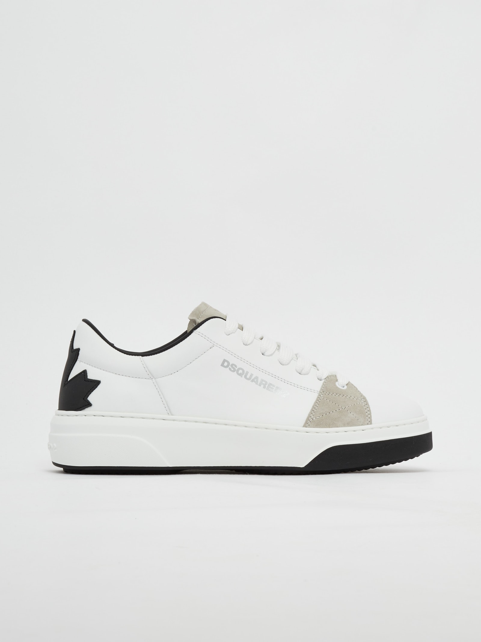 Dsquared2 Bumper Smooth Leather Bianco ModeSens