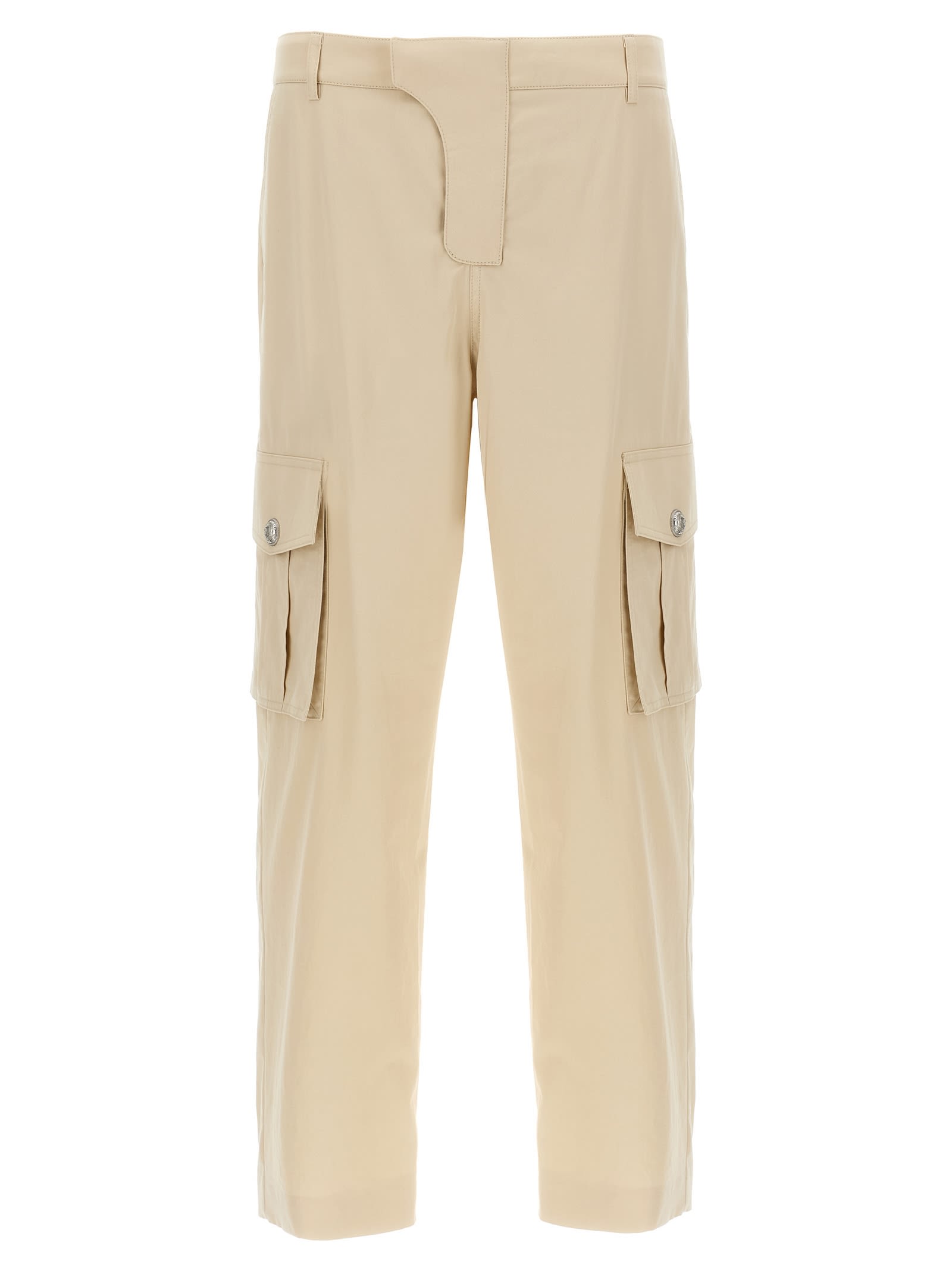 Balmain Cargo Pants Beige In Nude