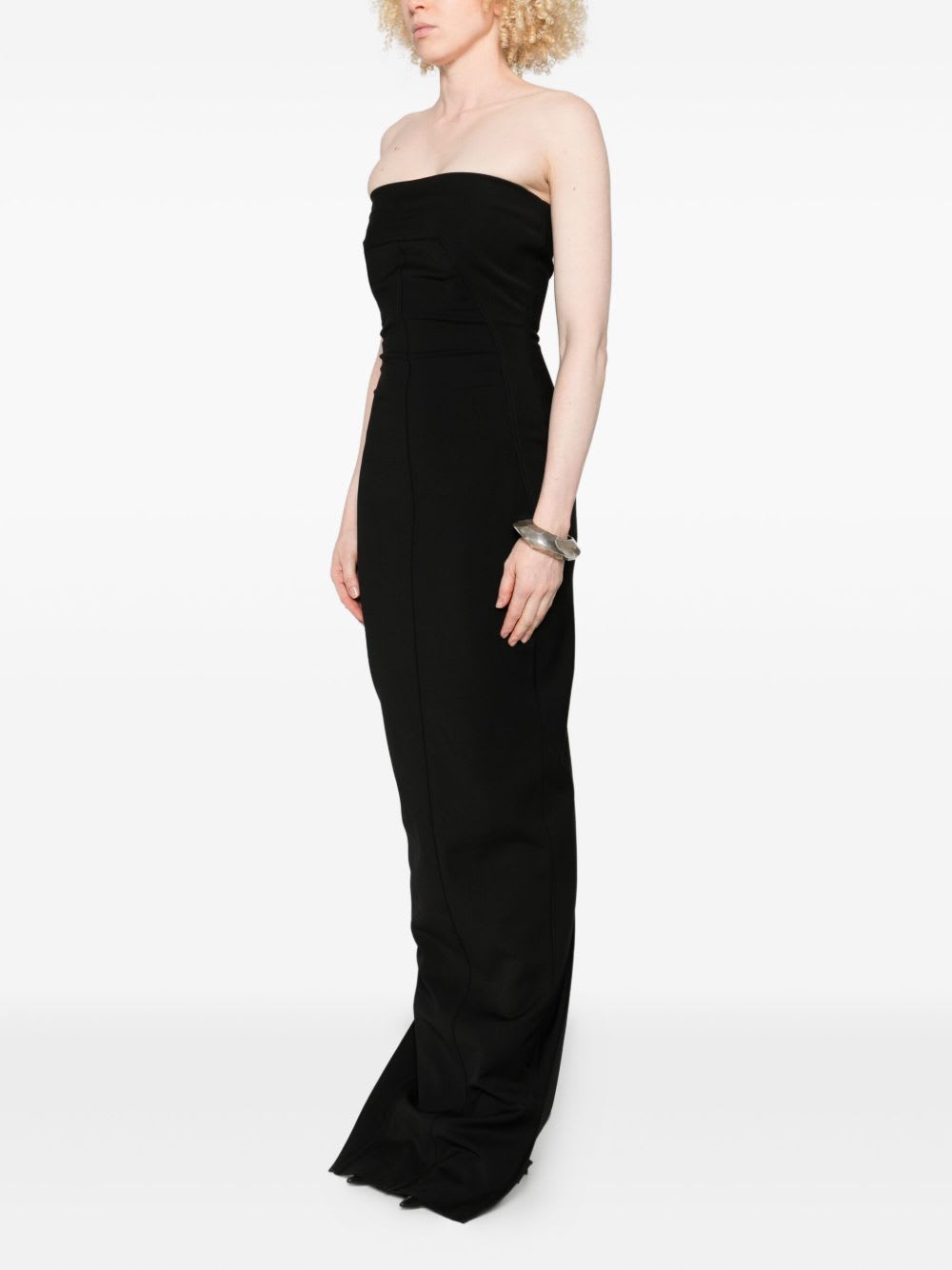 Rick Owens Cotton Long Dress In Black