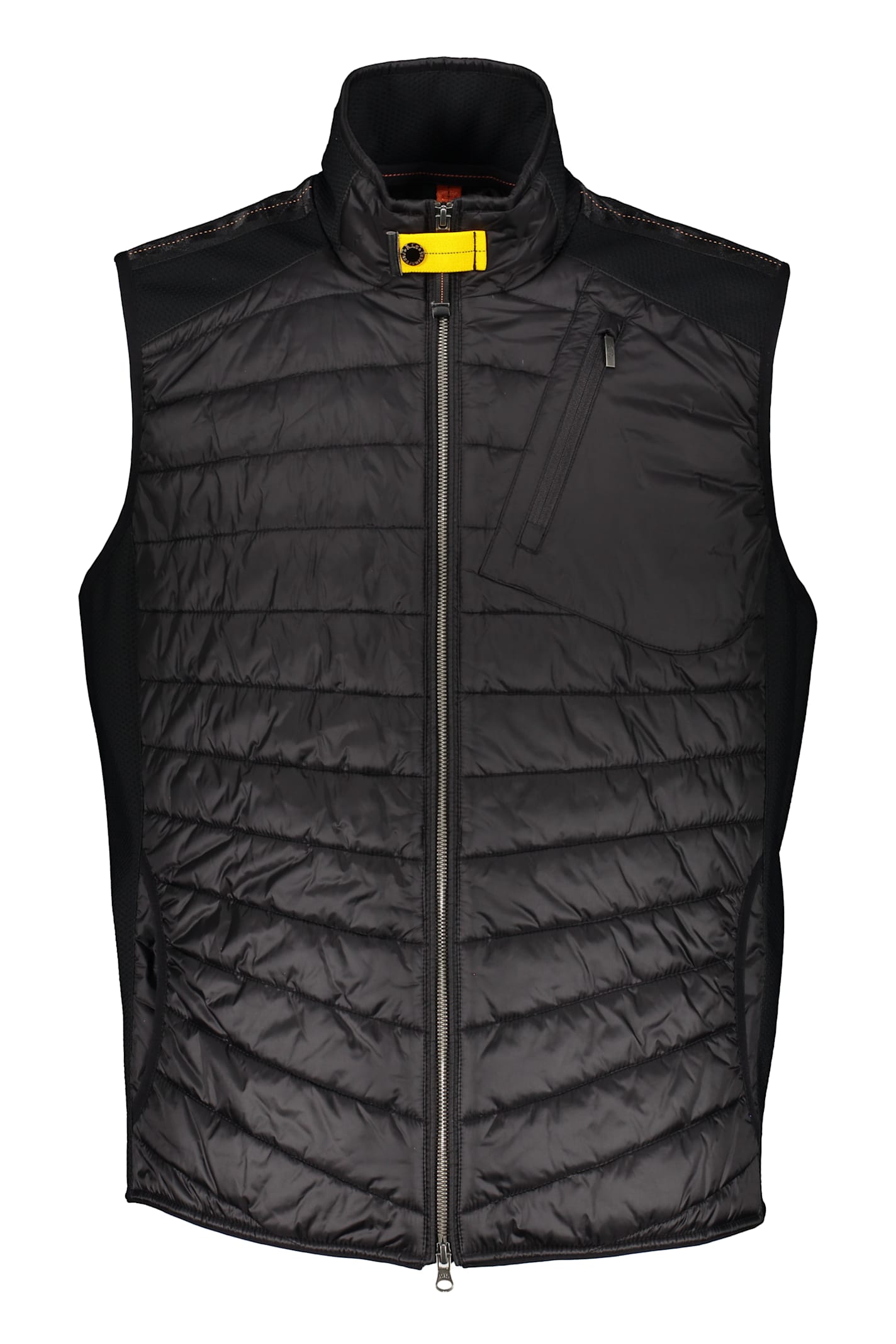 Parajumpers Padded Zip-up Gilet In Black