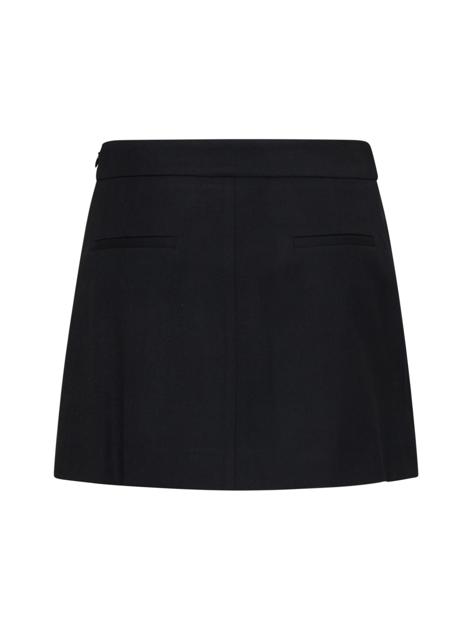 P.a.r.o.s.h Front-slit Skirt In Black