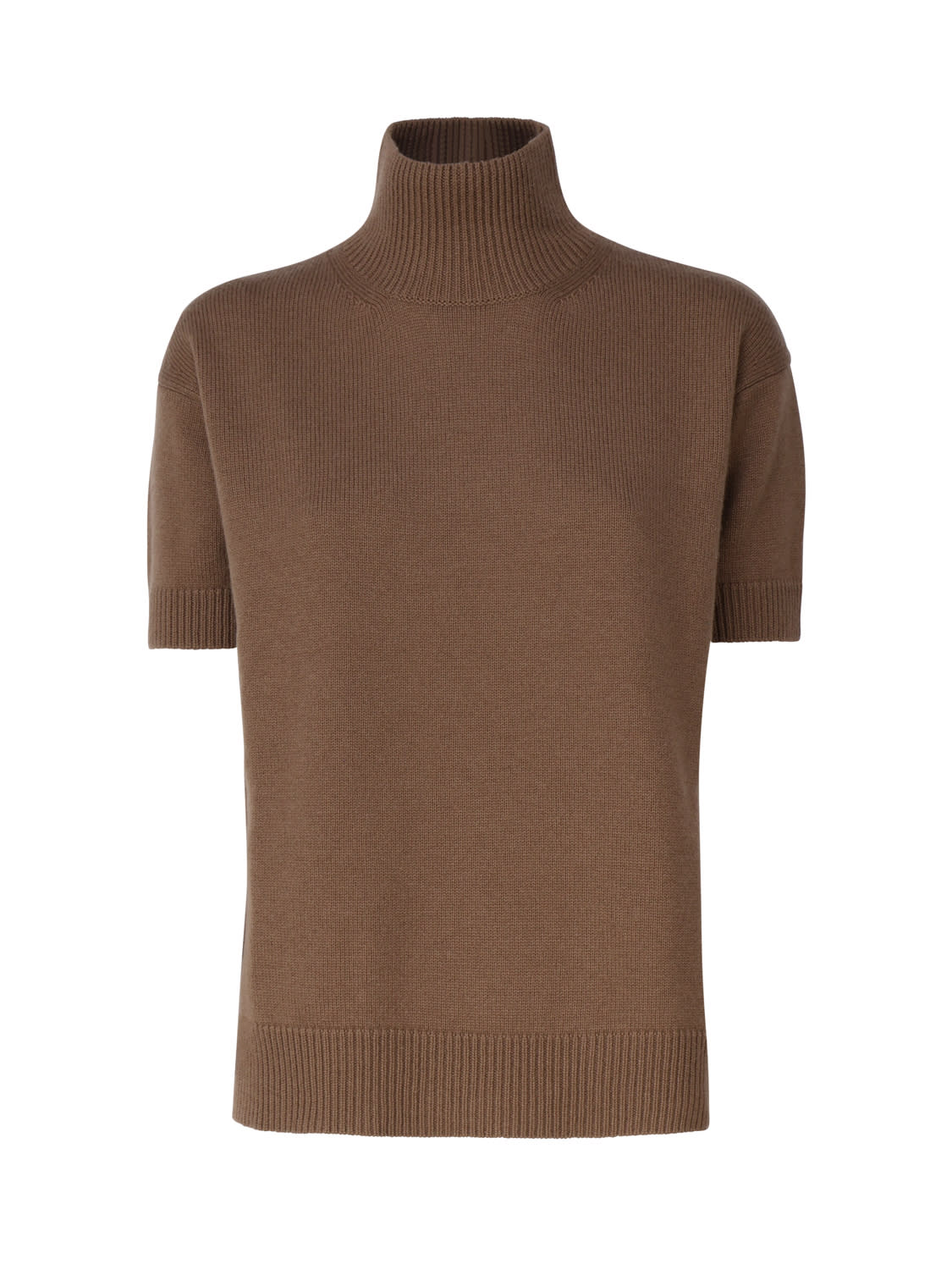 Shop 's Max Mara Wool And Cashmere Turtleneck In Brown