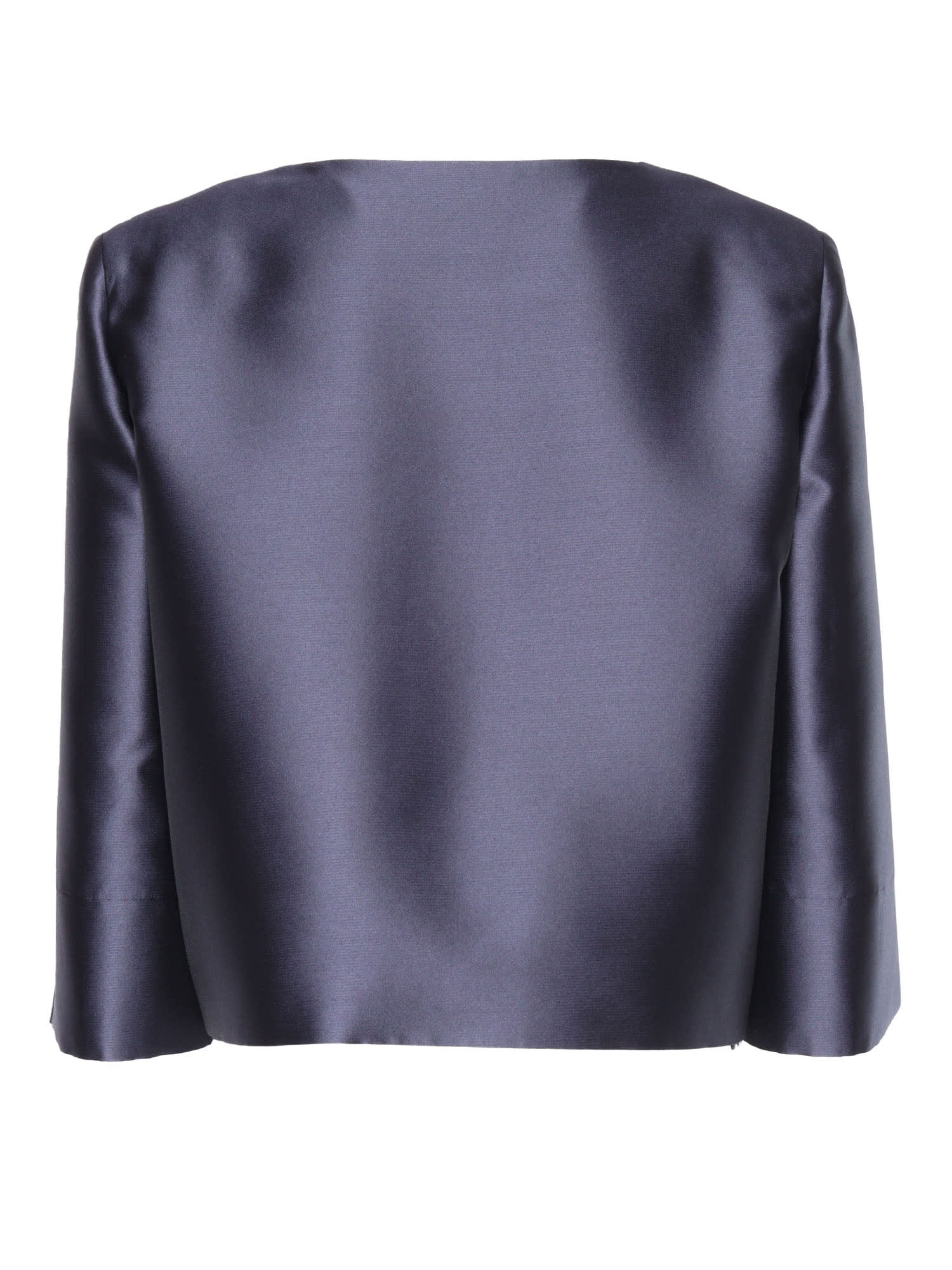 ALBERTA FERRETTI BLUE STRUCTURED JACKET