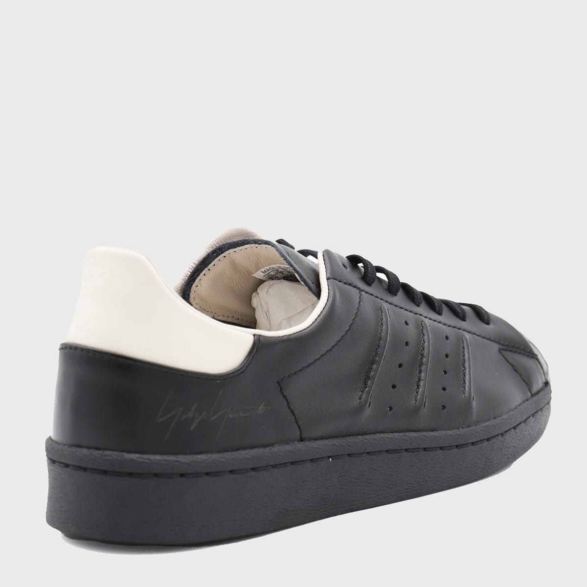 Shop Y-3 Black And White Sneakers In Black/black/alumin