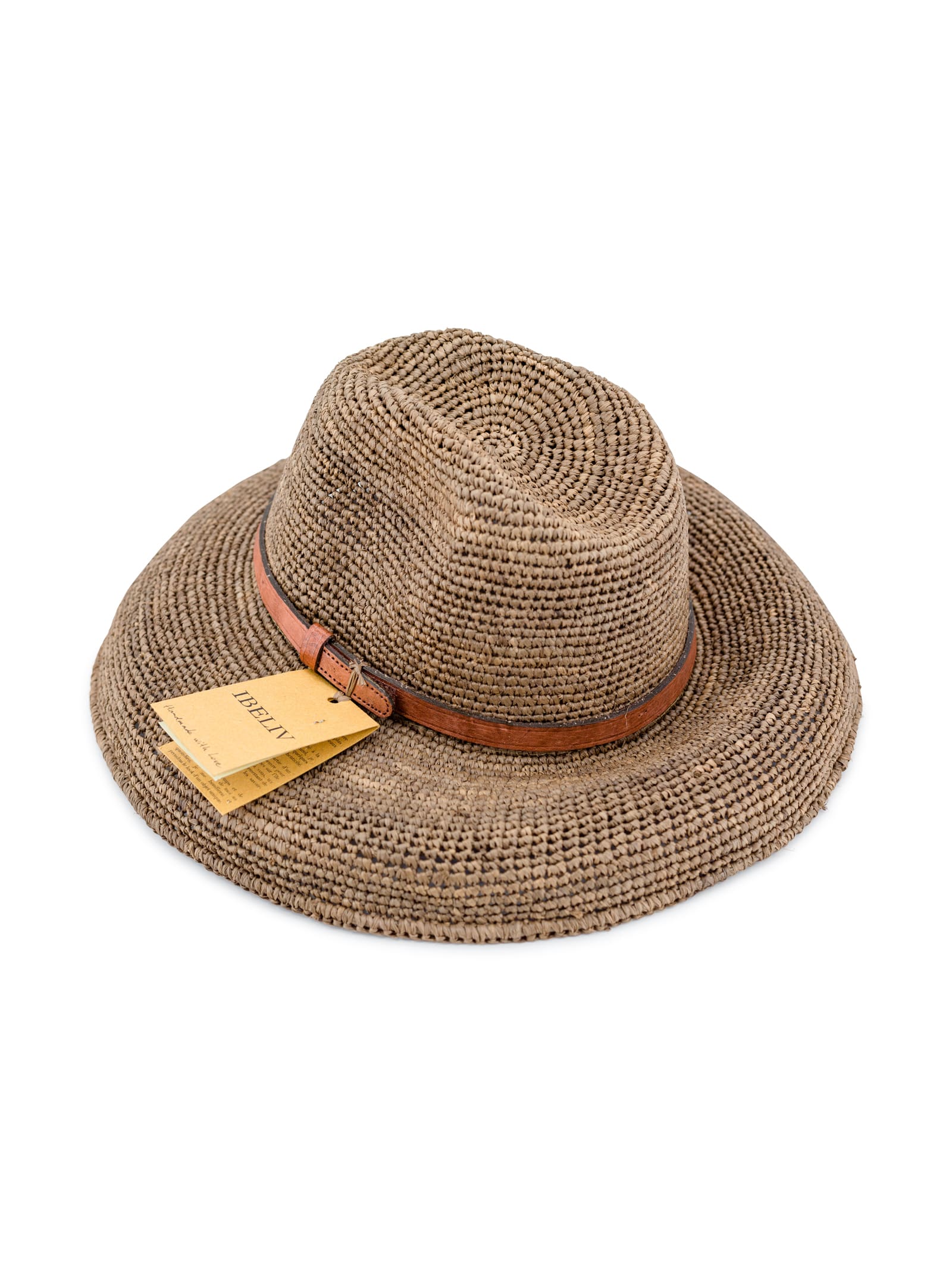 Ibeliv Safari Woven Straw Hat In Tea