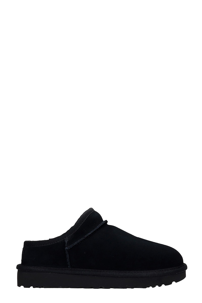 Ugg 10mm Classic Shearling Slipper Mules In Black