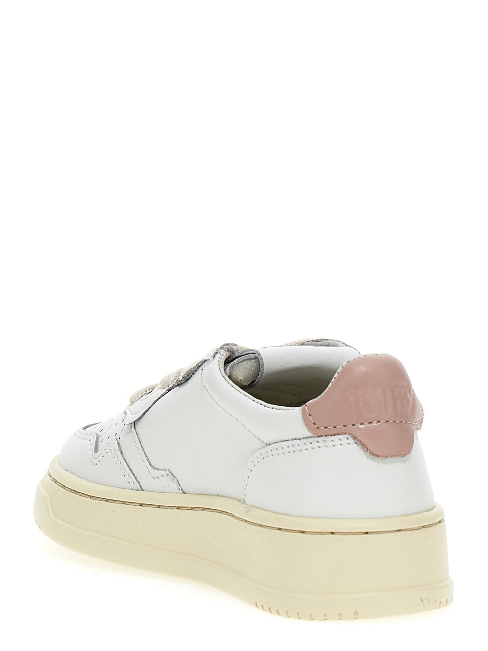 Shop Autry Kids Low Sneakers In Bianco