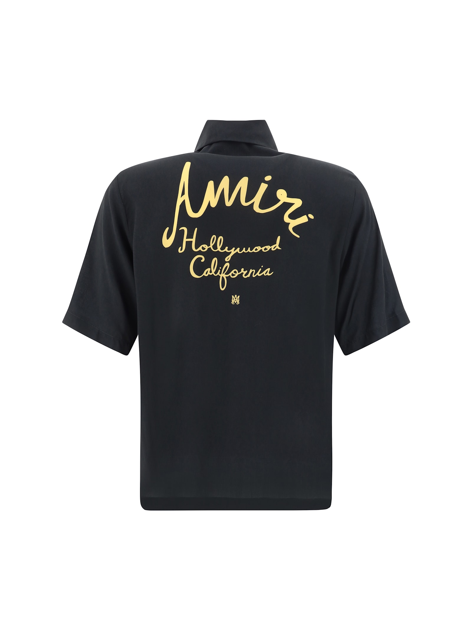 Shop Amiri Hollywood Camp Shirt In Black