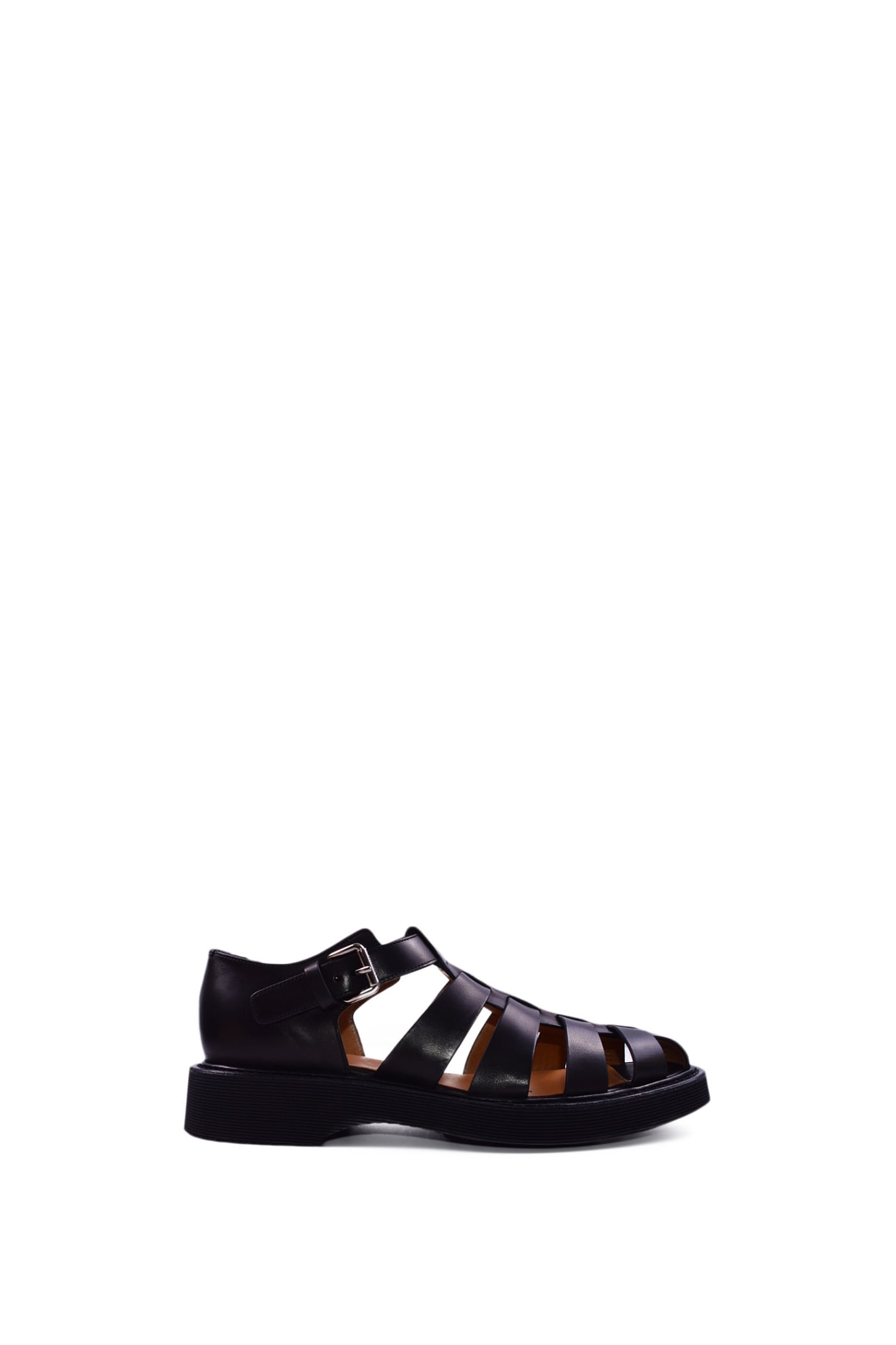 Shop Church's Hove Leather Sandal In Black