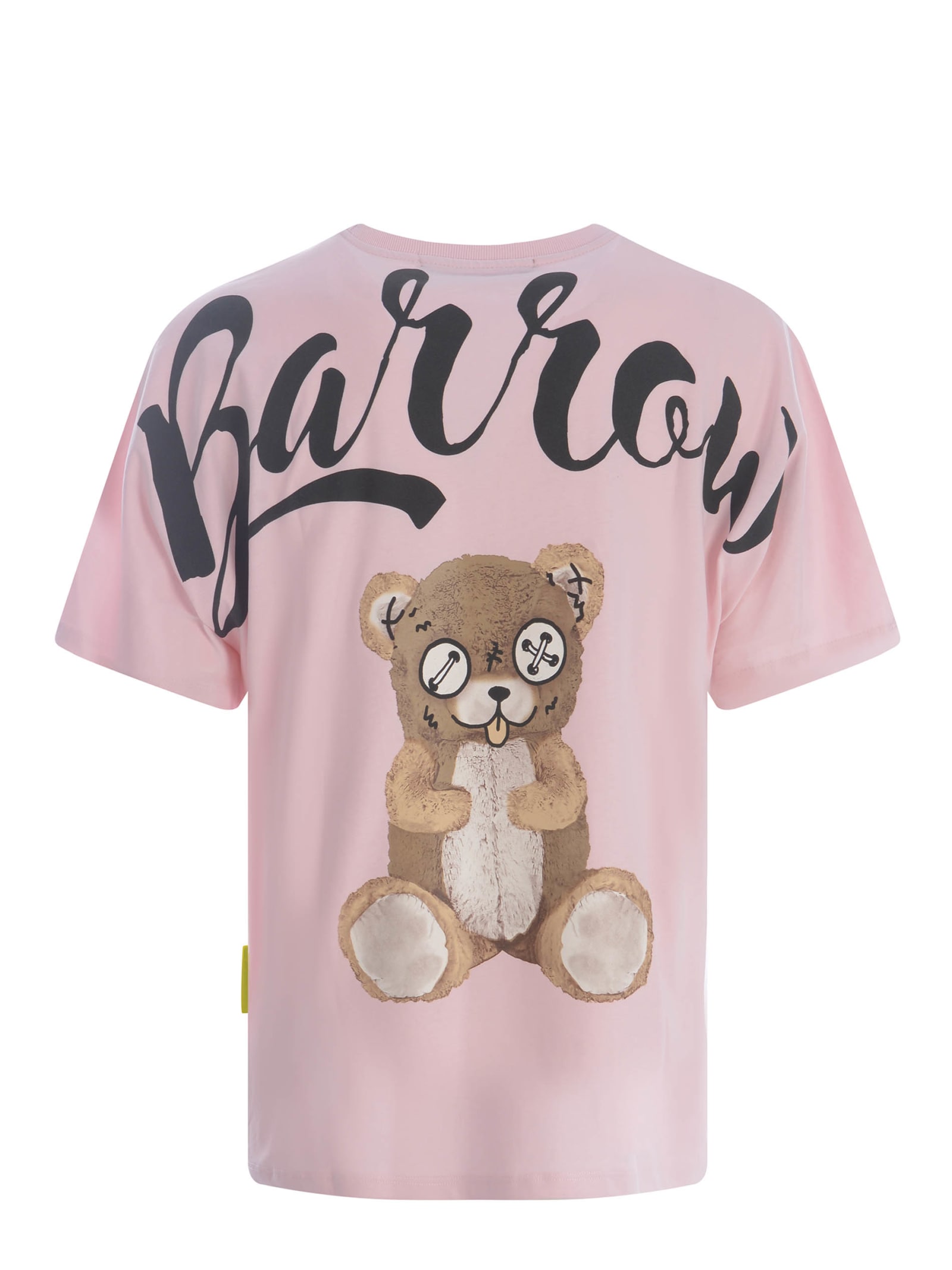 Shop Barrow T-shirt  Teddy Made Of Cotton In Pink