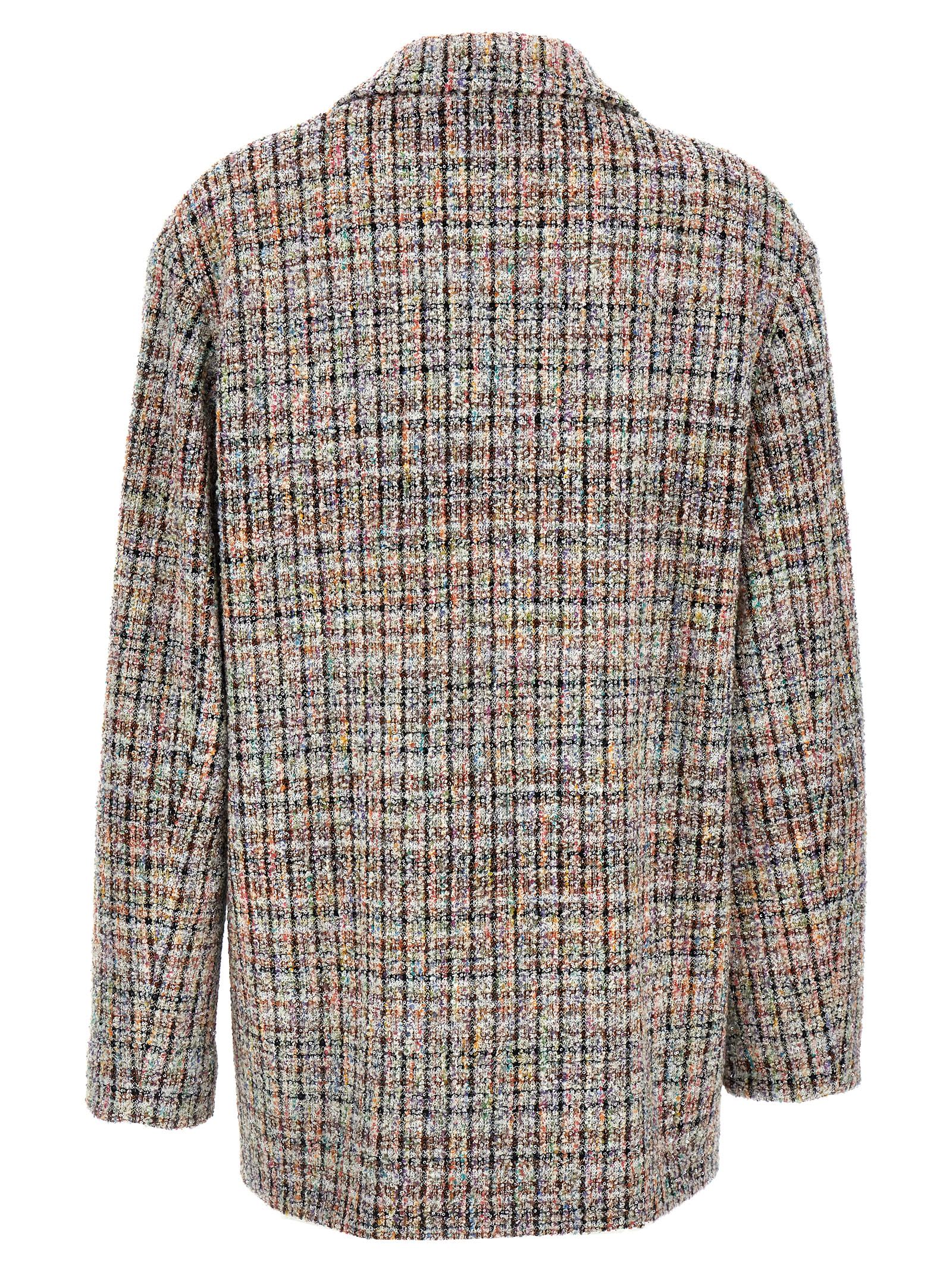 Shop Missoni Bouclè Double-breasted Blazer In Multicolor