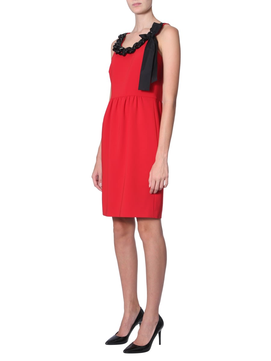 Shop Boutique Moschino Tubino Dress In Red