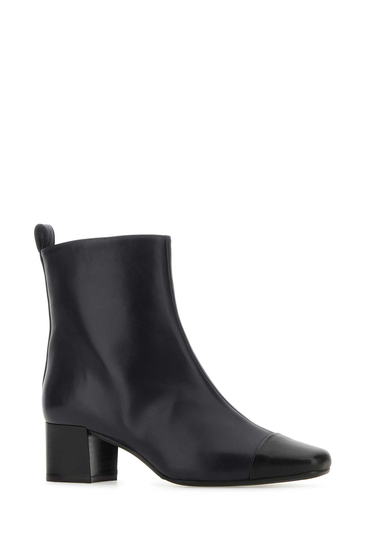 Shop Carel Two-tone Leather Estime Ankle Boots In Blueblack