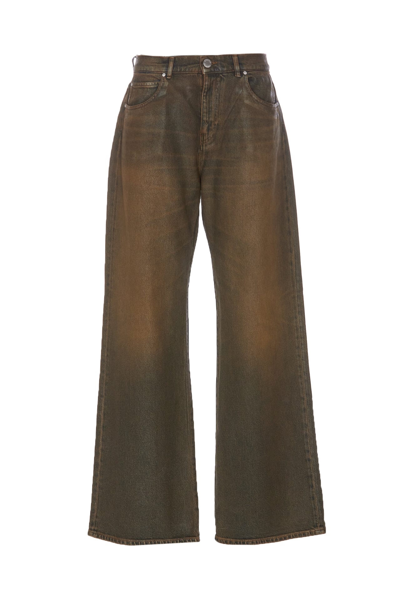 Shop Pinko Wanda Denim Jeans In Brown