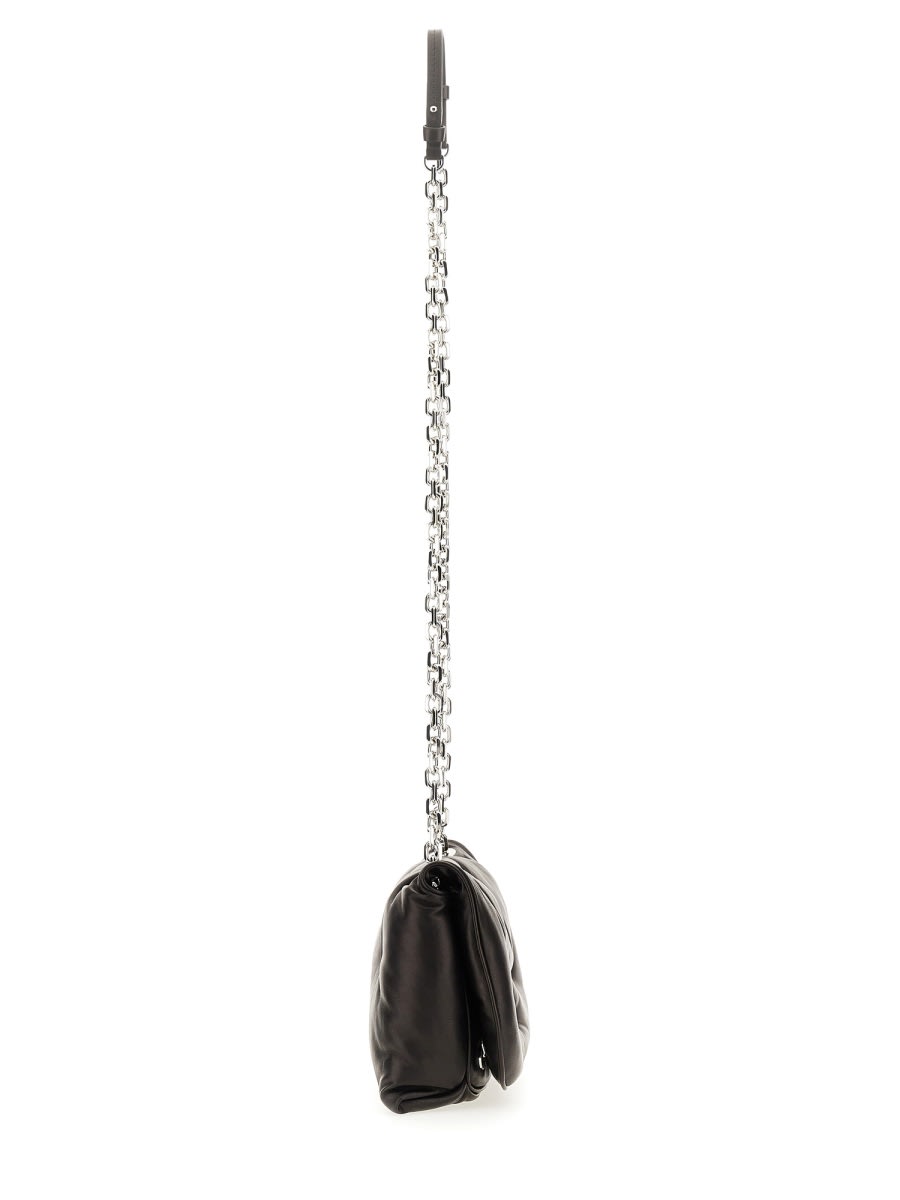 Shop Maison Margiela Glam Slam Flap Shoulder Bag In Black