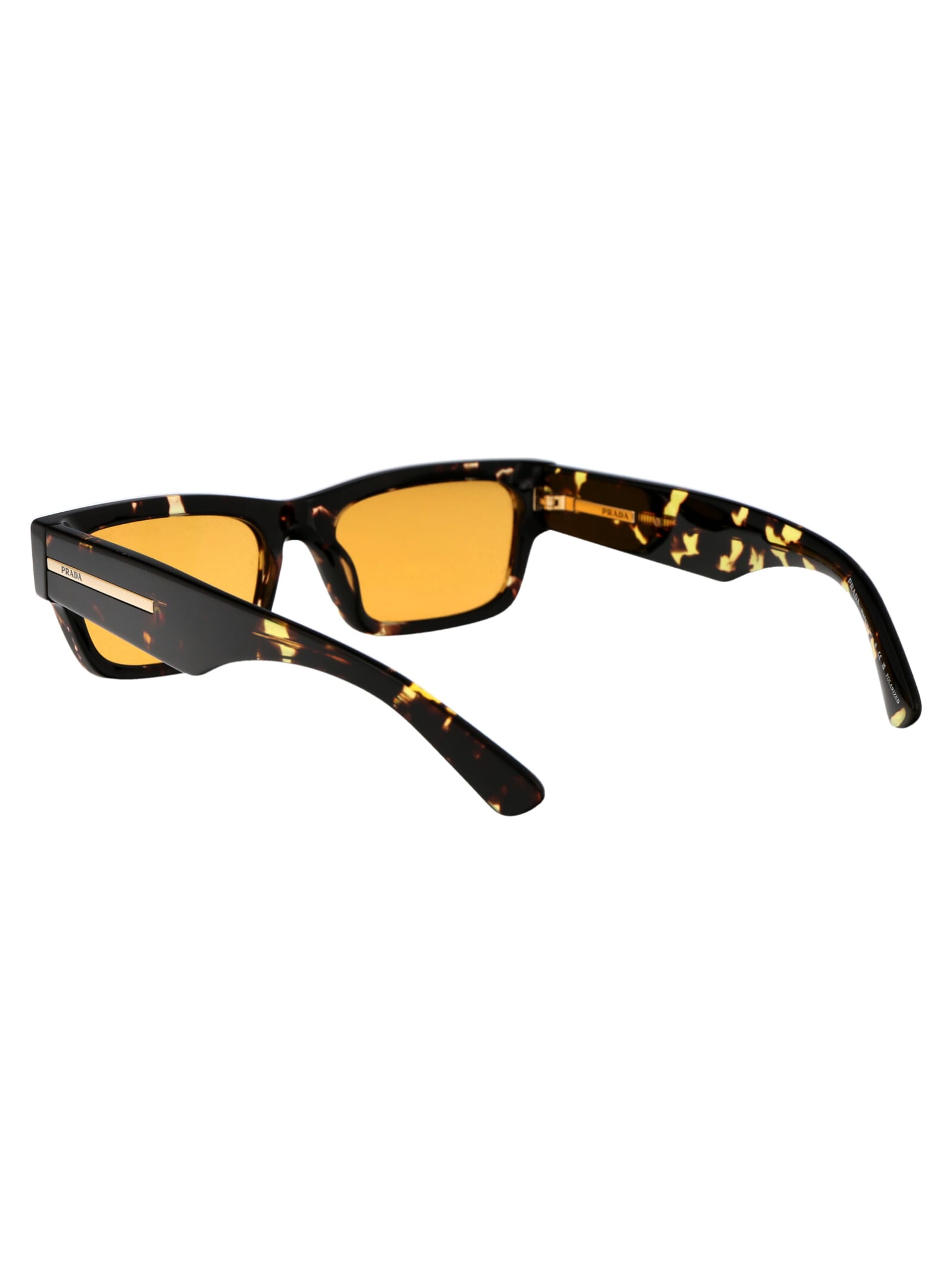 Shop Prada 0pr A03s Sunglasses In 16o20c Havana Black/yellow