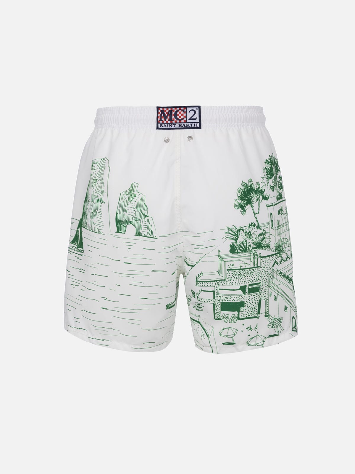 Mc2 Saint Barth Costume Mc2 Sainth Barth Faraglioni In White