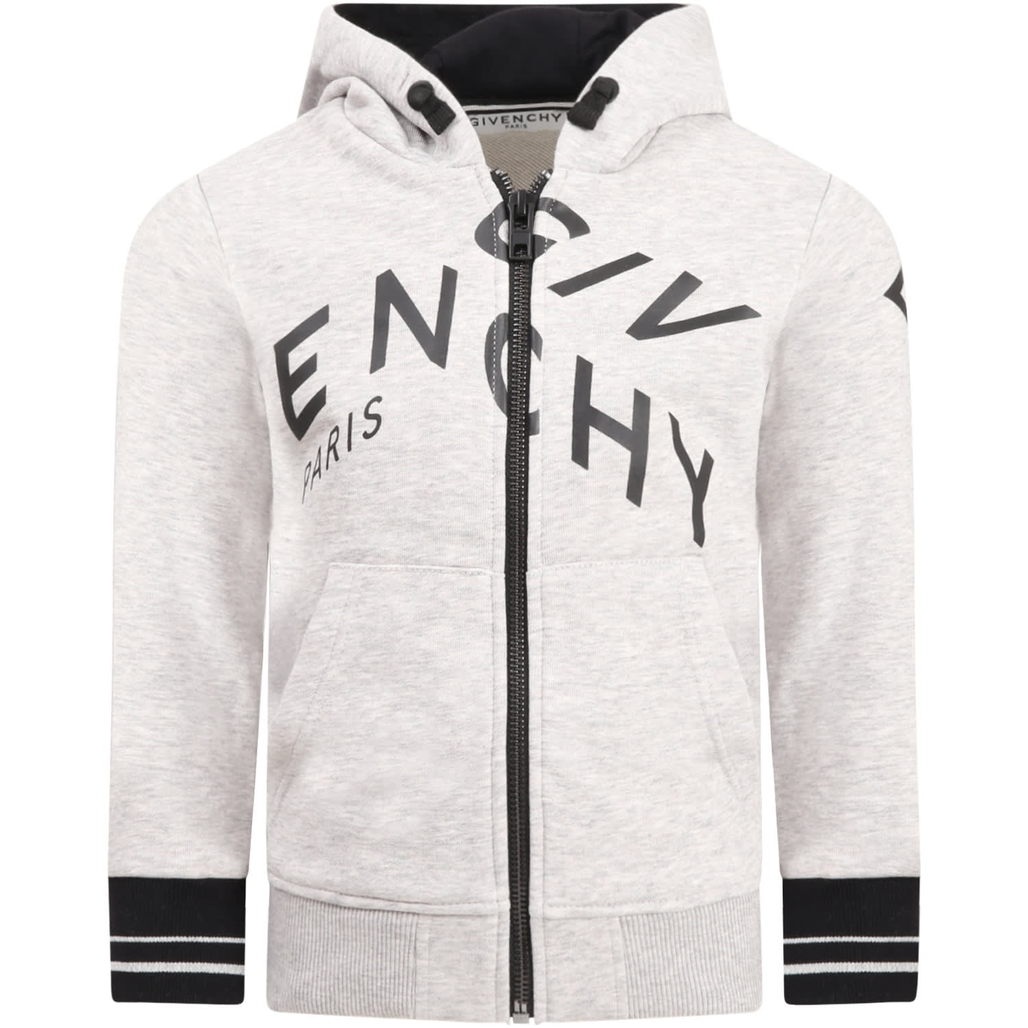 Givenchy Grey Sweatshirt For Kids With Logo