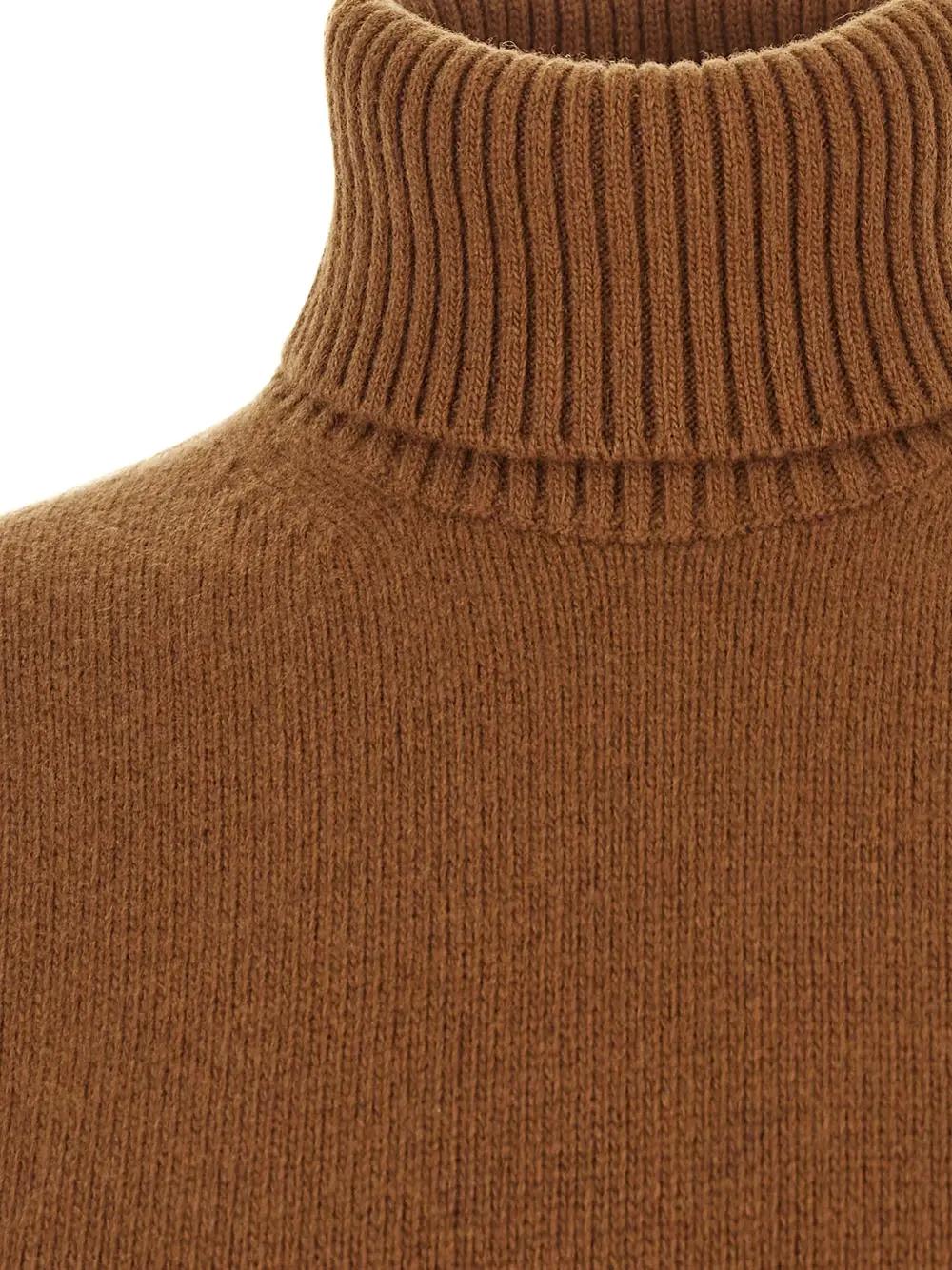 Shop Seven Gauge Turtleneck Sweater In Nocciola