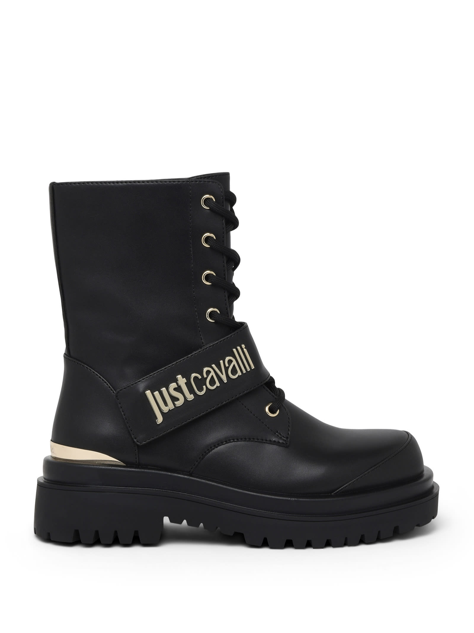 Shop Just Cavalli Low Boots In Black