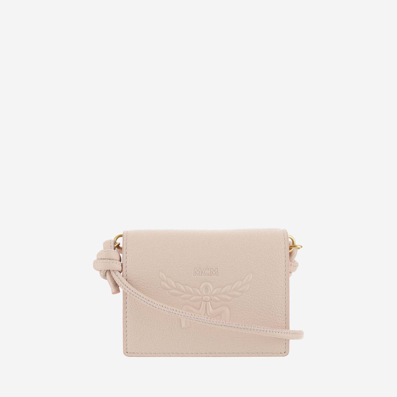 Shop Mcm Himmel Shoulder Wallet In Pink