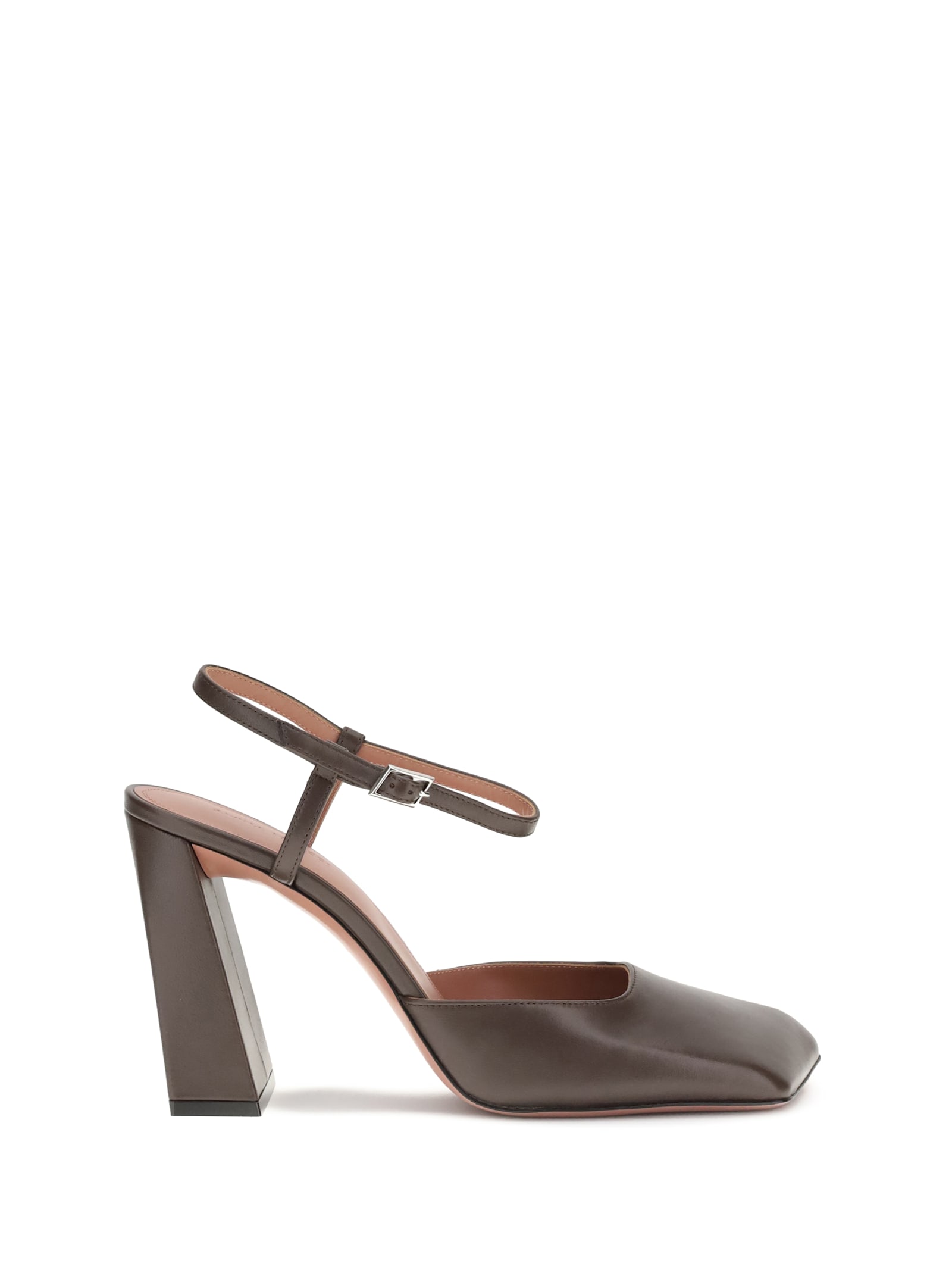 Amina Muaddi Charlotte Pumps In Brown