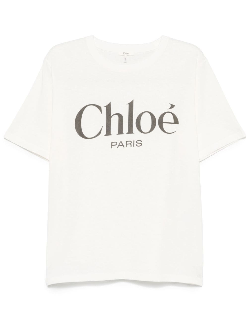 Chloé T Shirt Over Scritta Logo