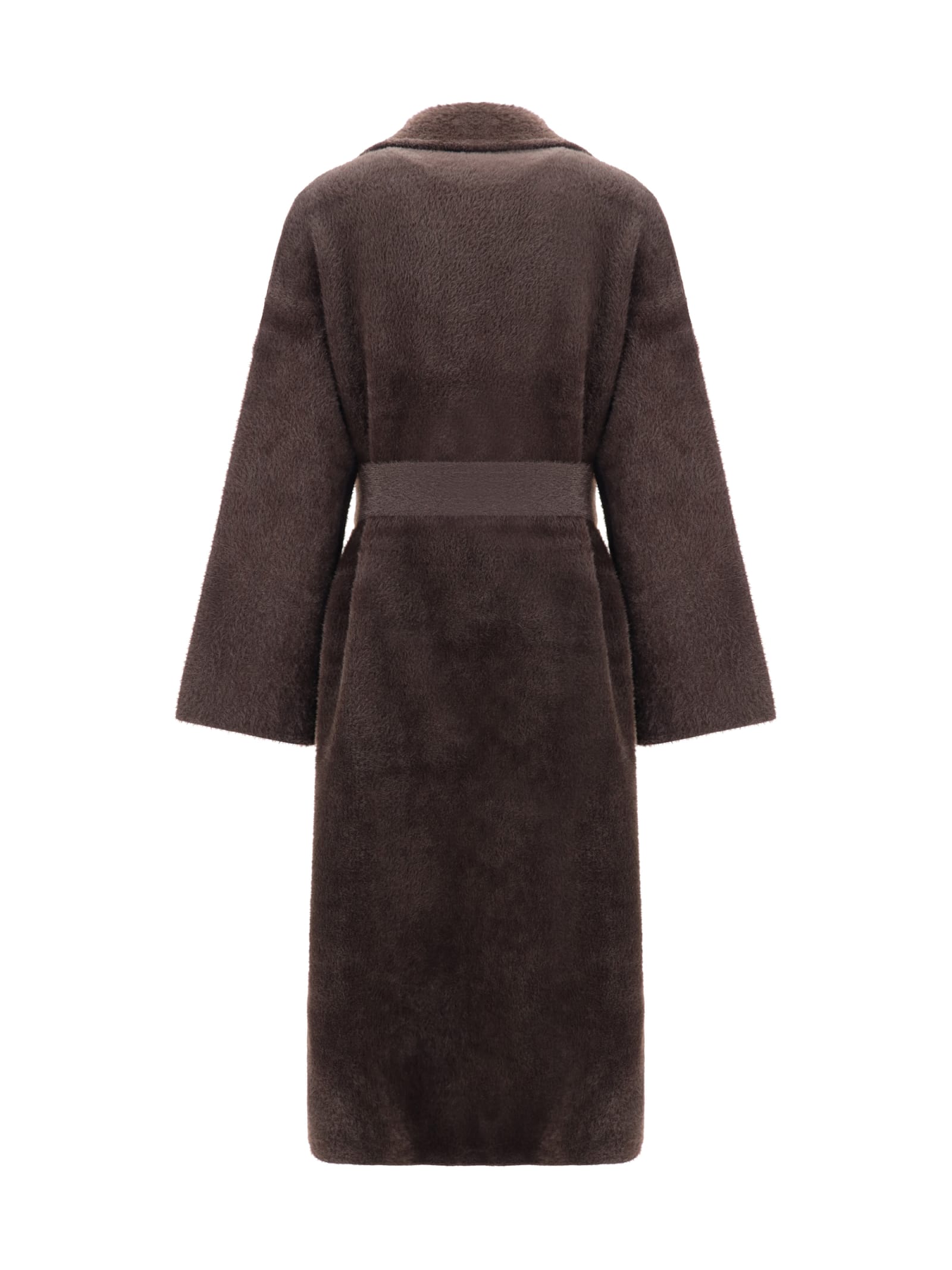 Shop Pinko Coat In Marrone Oltre Buio