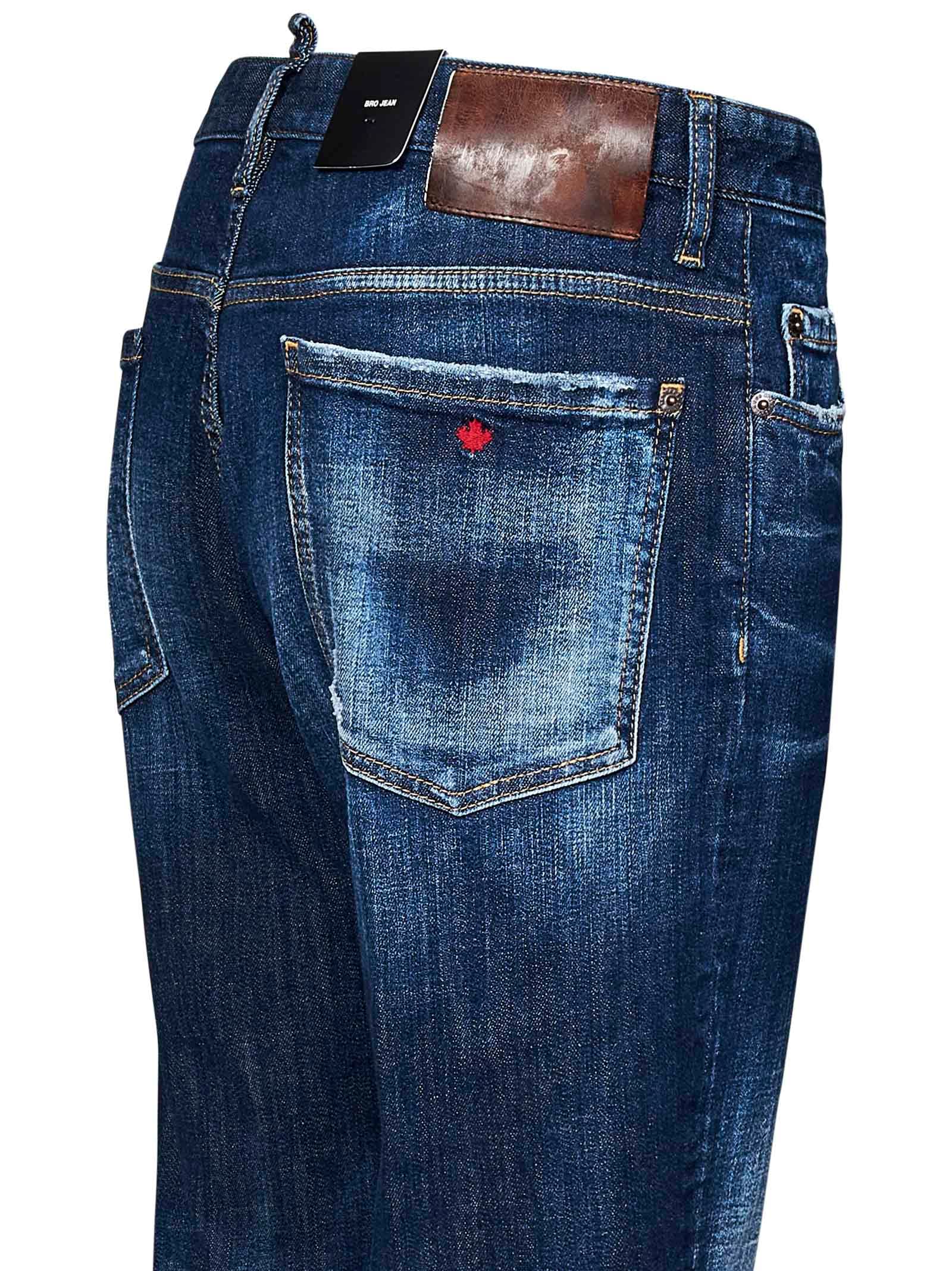 Shop Dsquared2 Jeans Bro In Blue