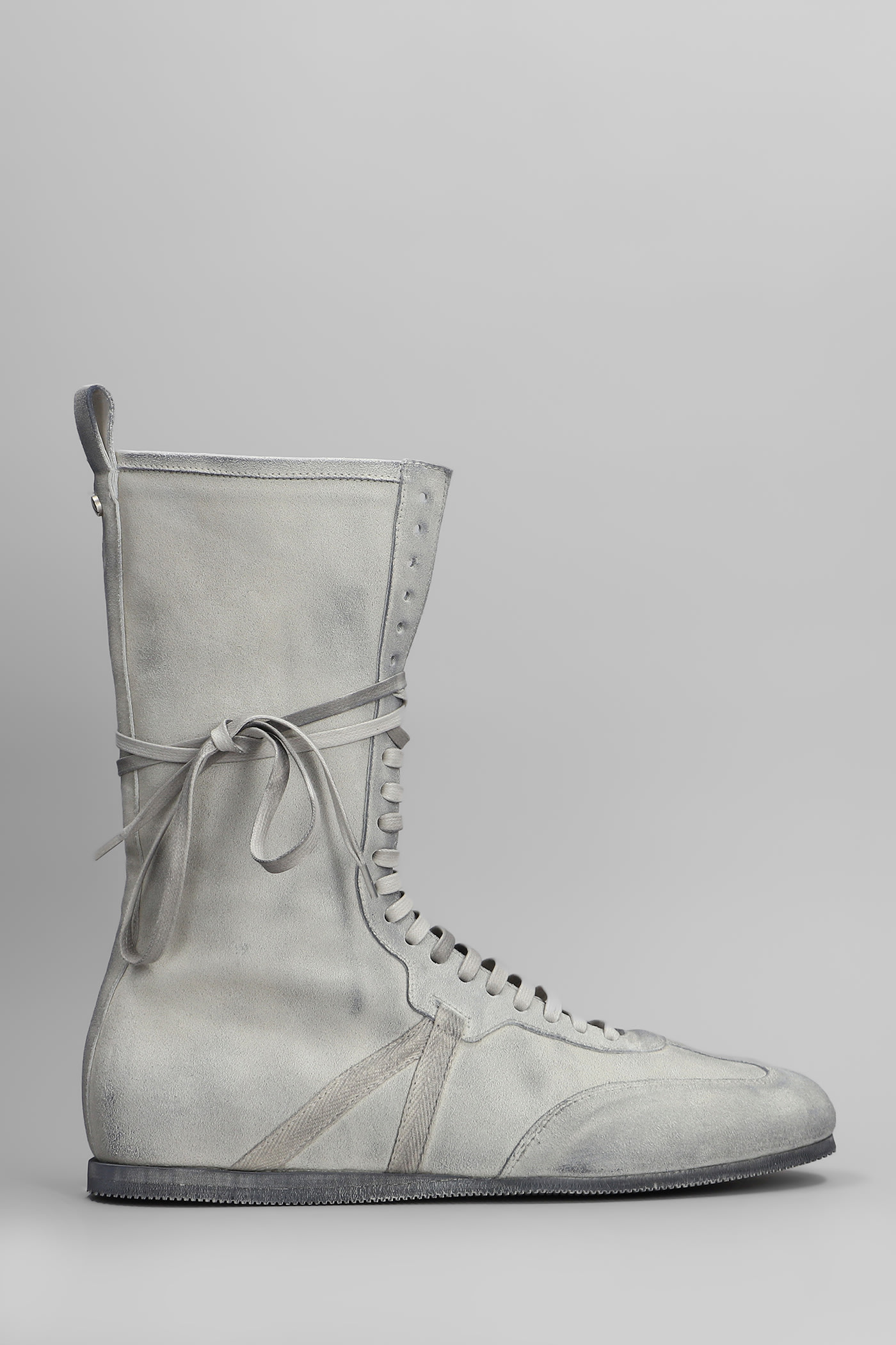 Fides Sneakers In Grey Leather