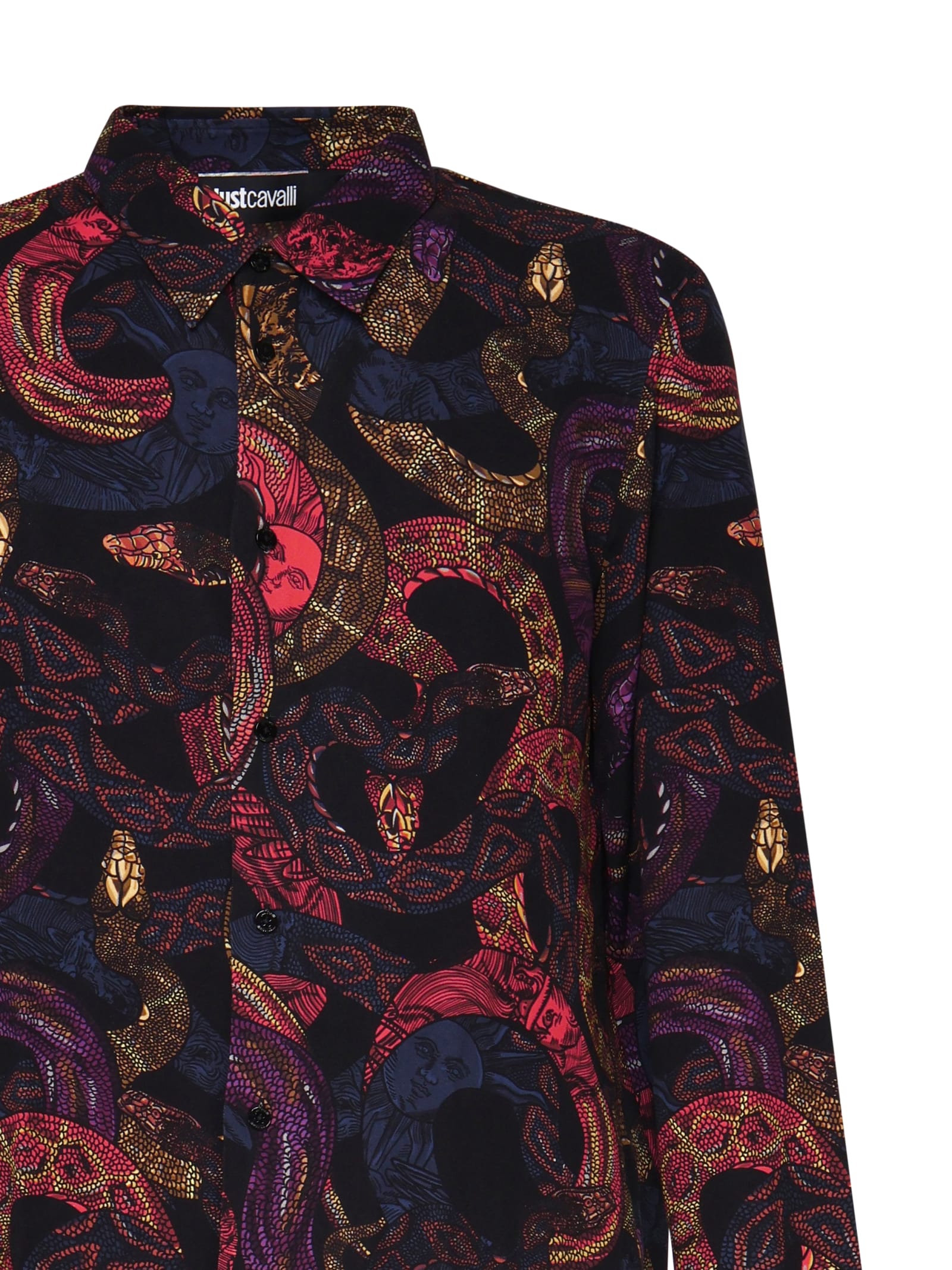 Shop Just Cavalli Multicolor Printed Shirt In Multicolour